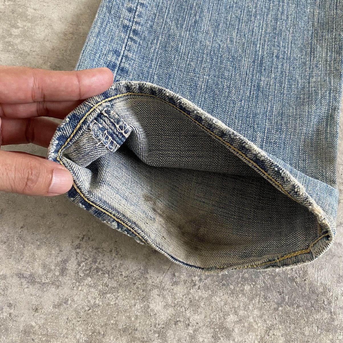 Spellbound × Vintage Vintage Spellbound Faded Blue Ripped Denim Jeans Size US 36 / EU 52 - 14 Thumbnail