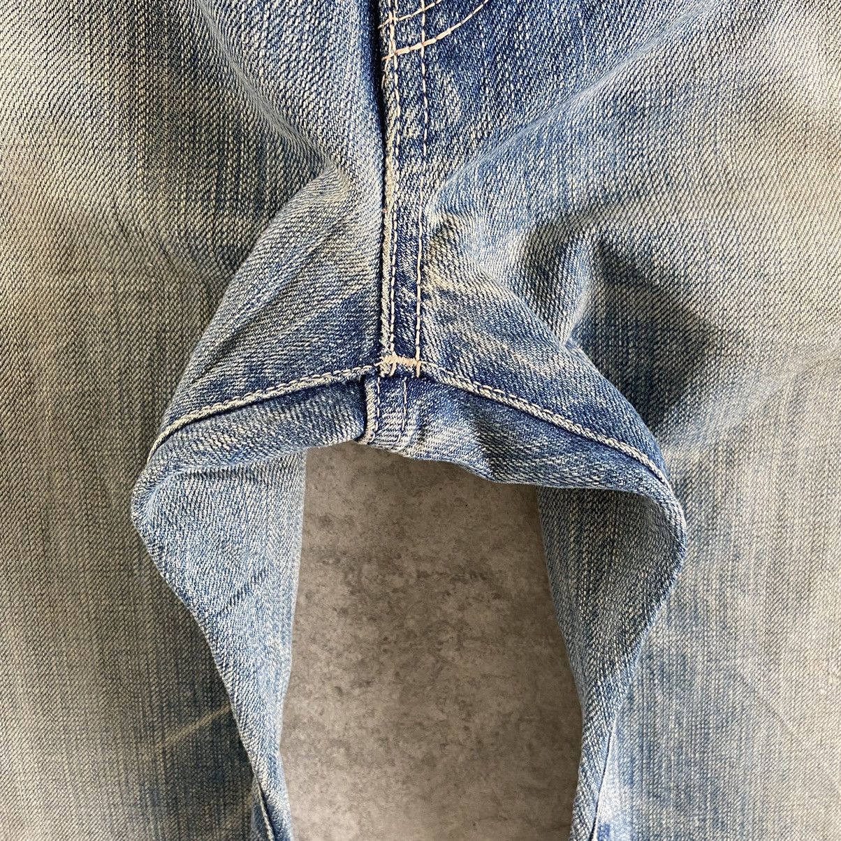 Spellbound × Vintage Vintage Spellbound Faded Blue Ripped Denim Jeans Size US 36 / EU 52 - 13 Thumbnail
