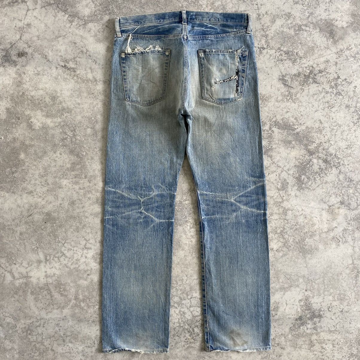 Spellbound × Vintage Vintage Spellbound Faded Blue Ripped Denim Jeans Size US 36 / EU 52 - 15 Thumbnail