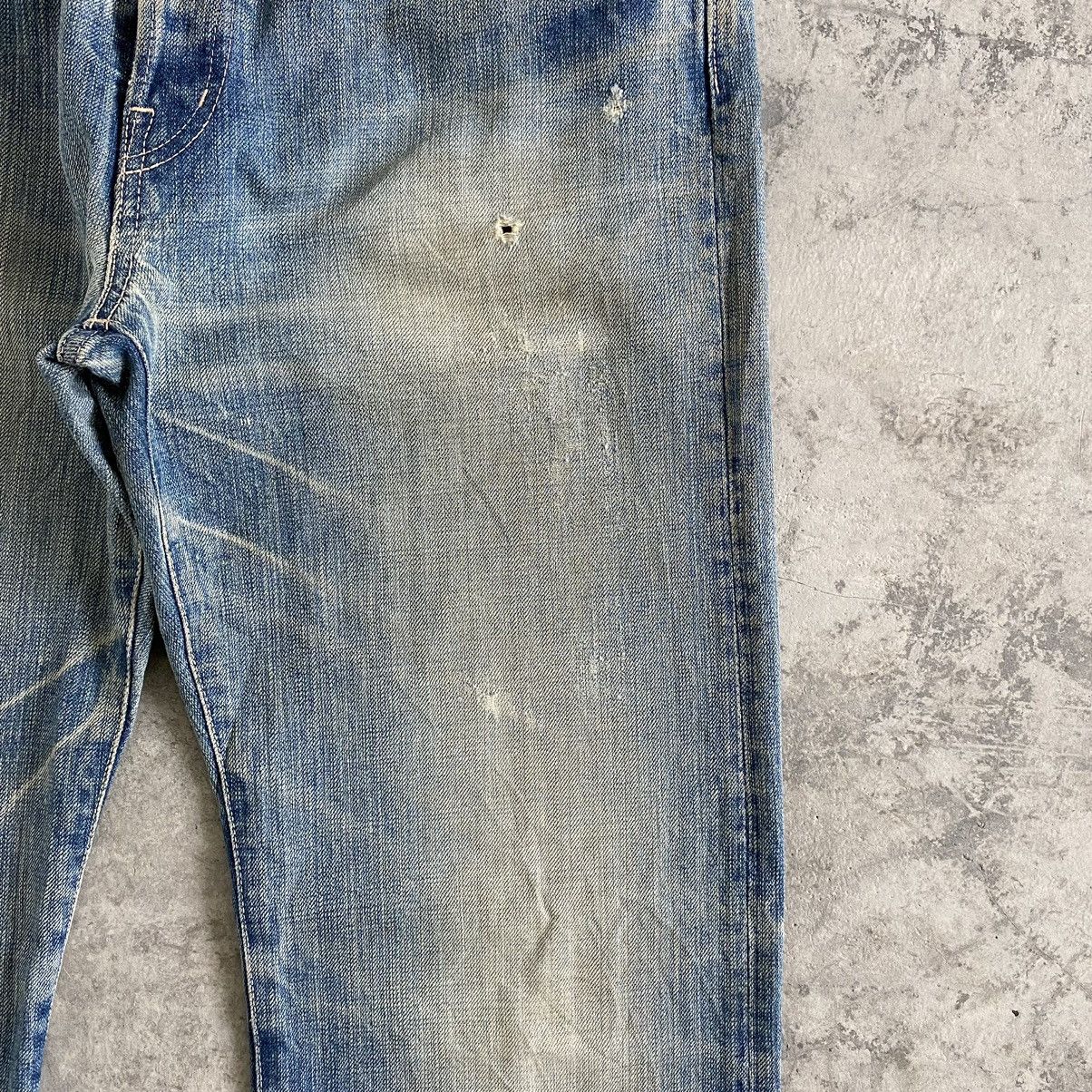 Spellbound × Vintage Vintage Spellbound Faded Blue Ripped Denim Jeans Size US 36 / EU 52 - 7 Thumbnail