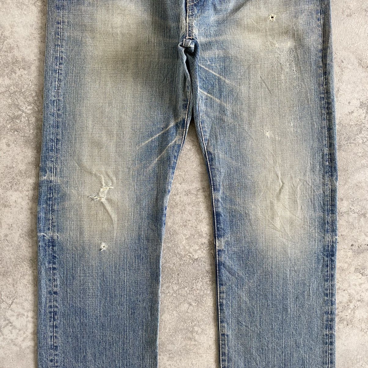 Spellbound × Vintage Vintage Spellbound Faded Blue Ripped Denim Jeans Size US 36 / EU 52 - 5 Thumbnail