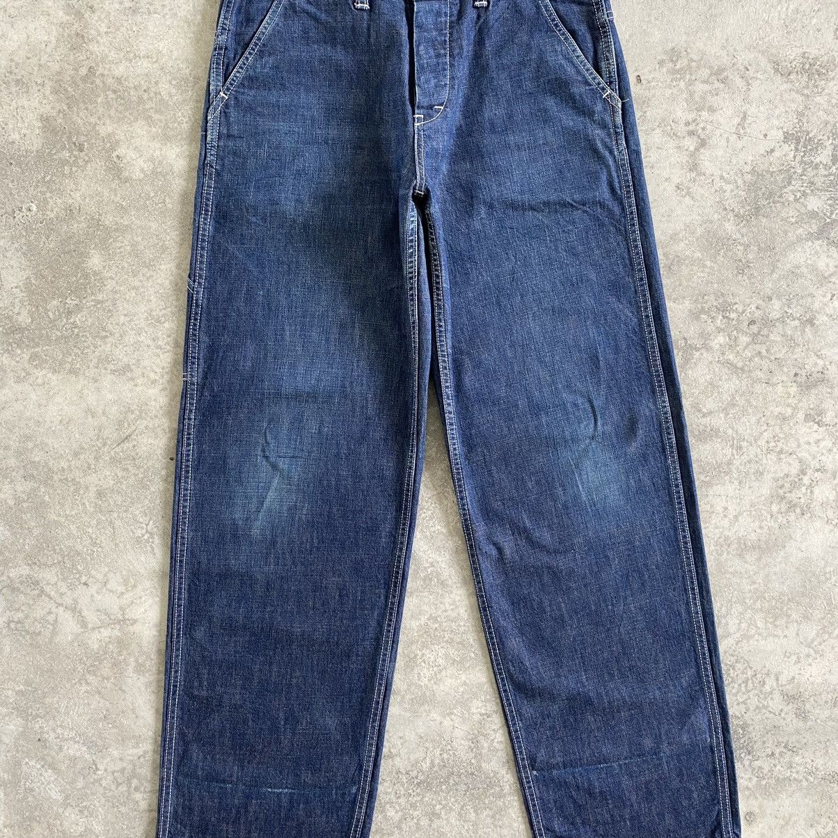 Beams Plus Vintage Beams Boy Cinch Back Carpenter Work Jeans Size US 32 / EU 48 - 6 Thumbnail