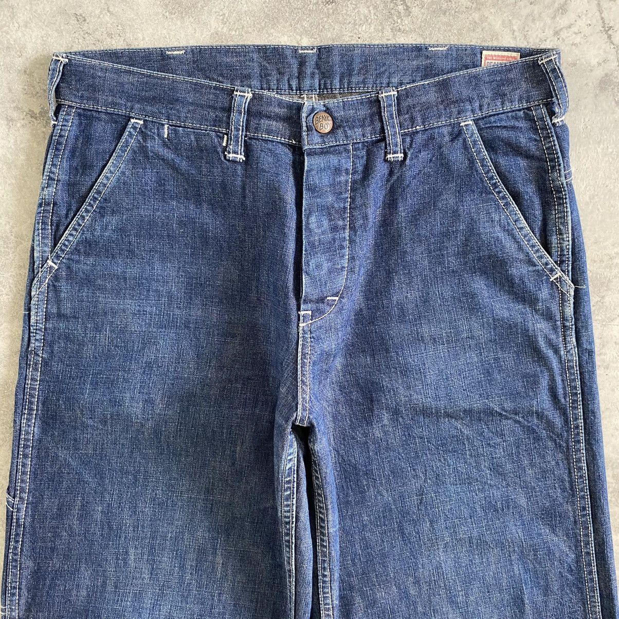 Beams Plus Vintage Beams Boy Cinch Back Carpenter Work Jeans Size US 32 / EU 48 - 9 Thumbnail