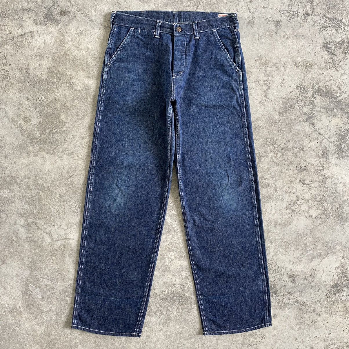 Beams Plus Vintage Beams Boy Cinch Back Carpenter Work Jeans Size US 32 / EU 48 - 1 Thumbnail