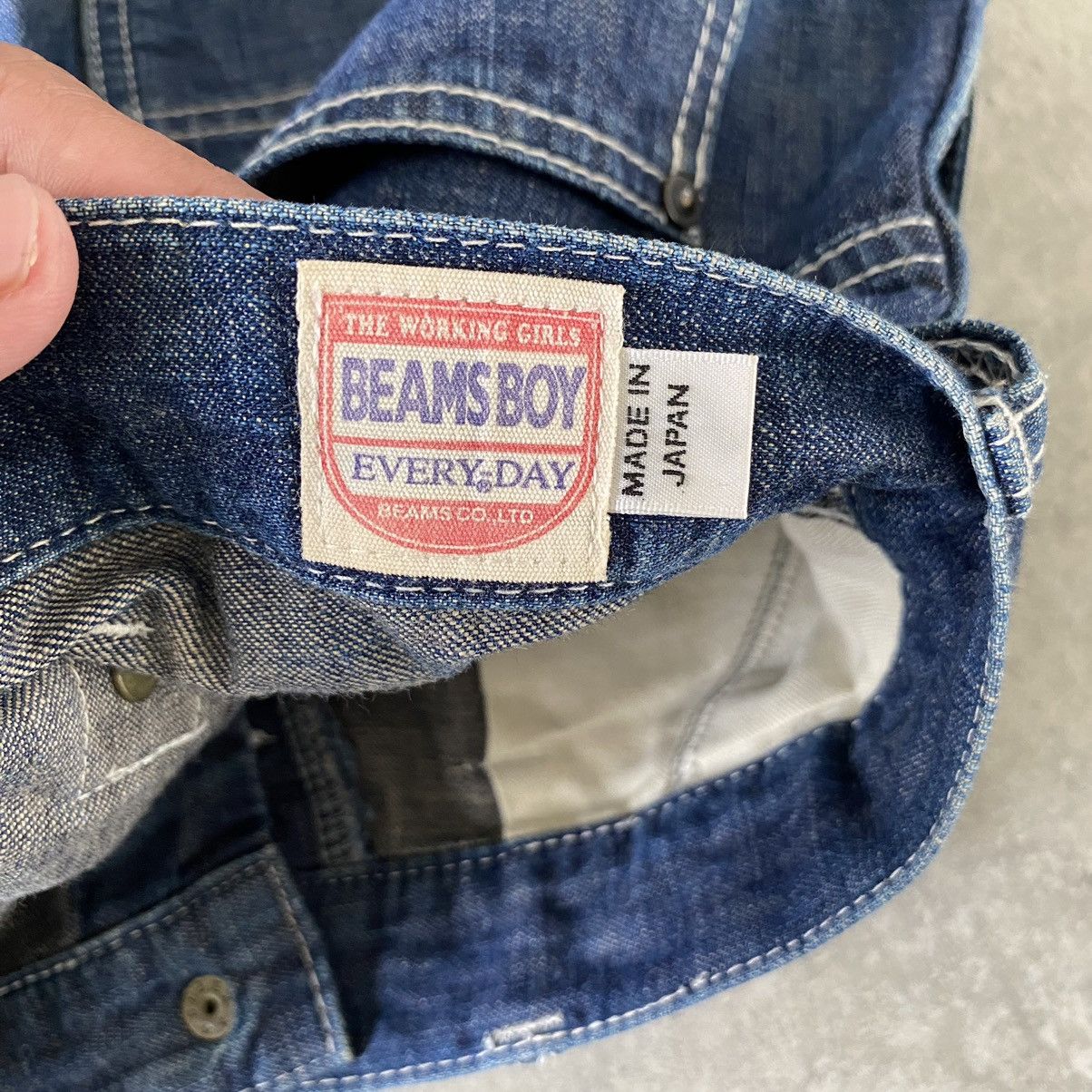 Beams Plus Vintage Beams Boy Cinch Back Carpenter Work Jeans Size US 32 / EU 48 - 19 Thumbnail