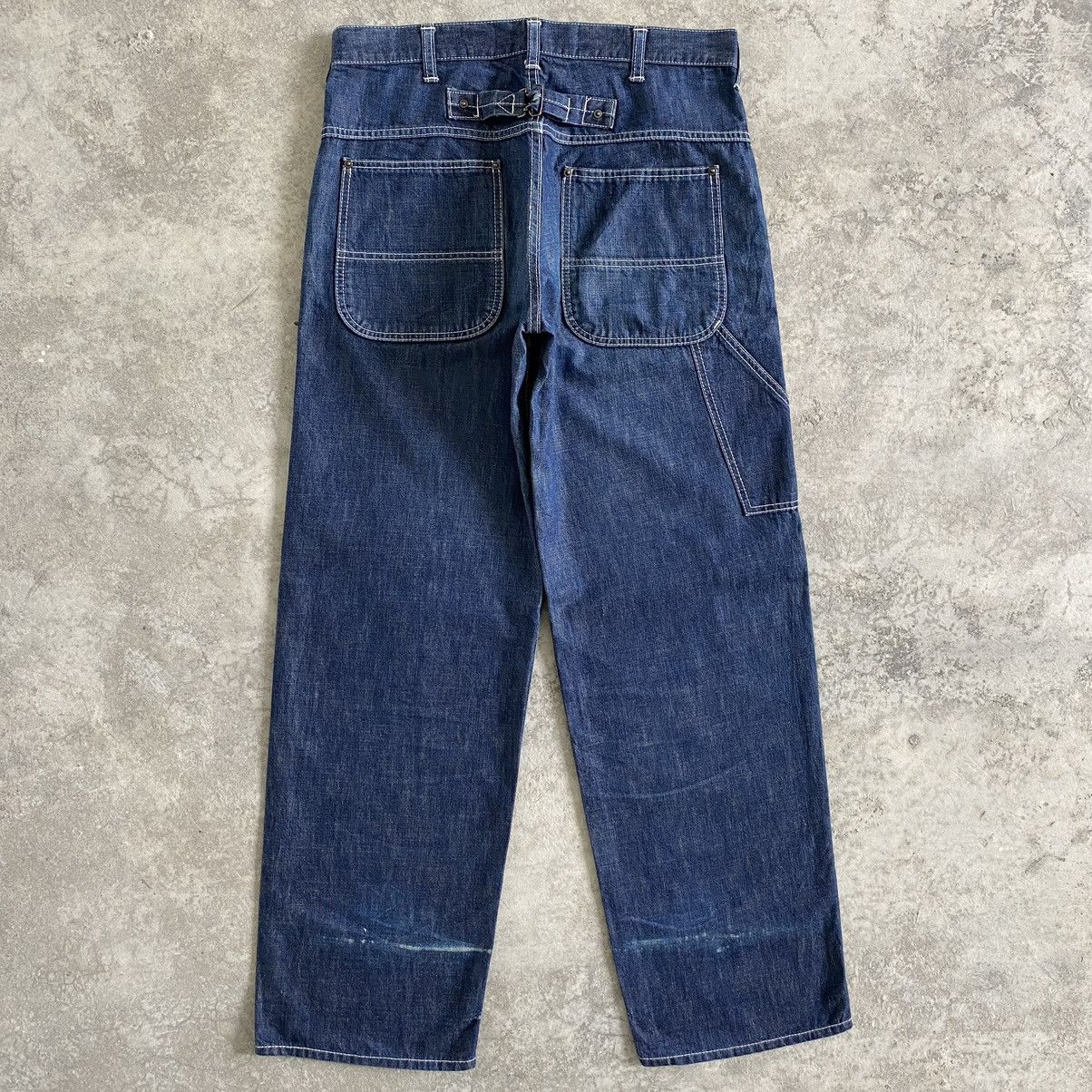 Beams Plus Vintage Beams Boy Cinch Back Carpenter Work Jeans Size US 32 / EU 48 - 3 Thumbnail