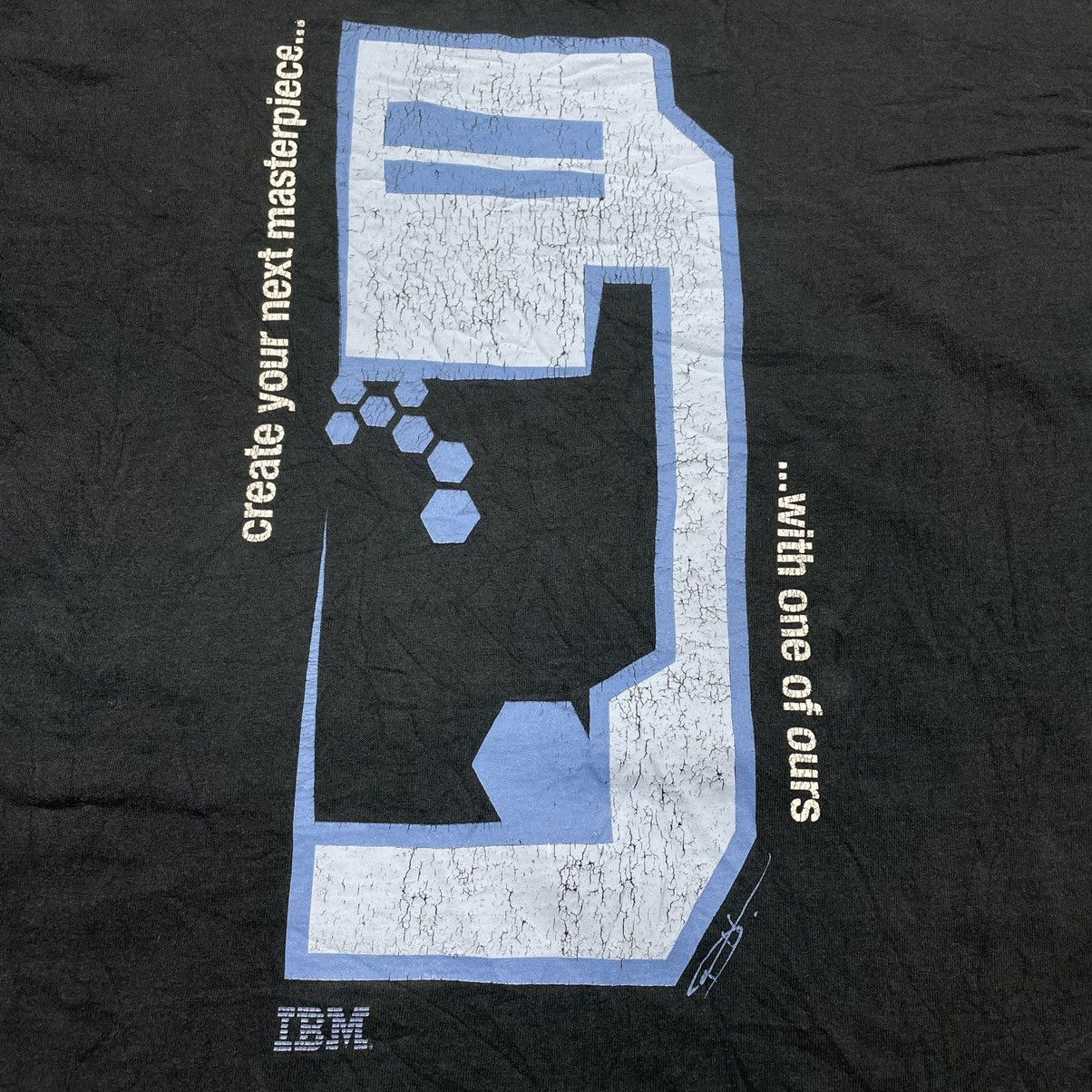 Apple × Microsoft × Vintage Vintage 90s Computer IBM IntelliStation Shirt Size US XL / EU 56 / 4 - 4 Thumbnail