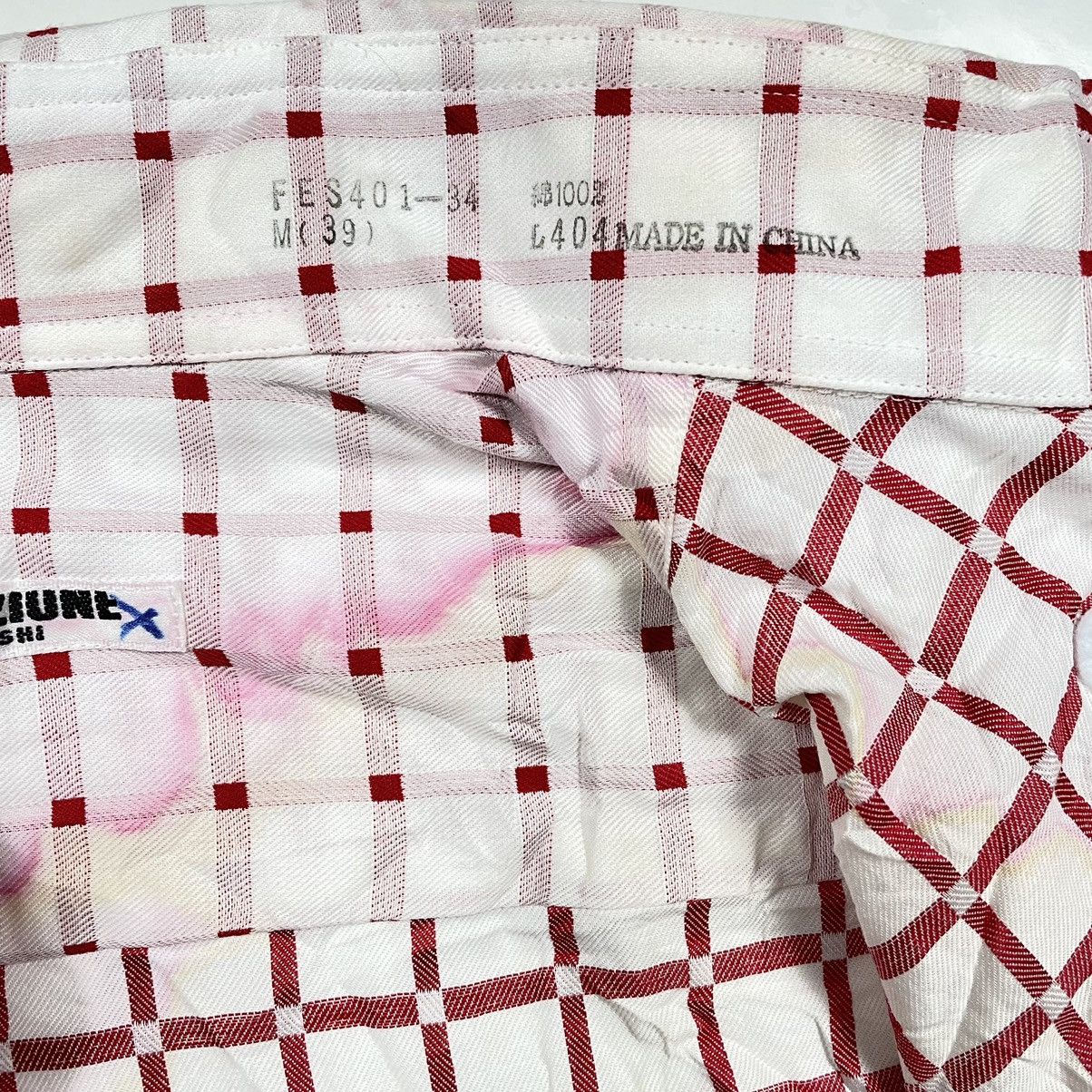 Yoshiyuki Konishi Yoshiyuki Konishi Ficce Collezione Red Checkered 2 Tone Size US L / EU 52-54 / 3 - 10 Thumbnail