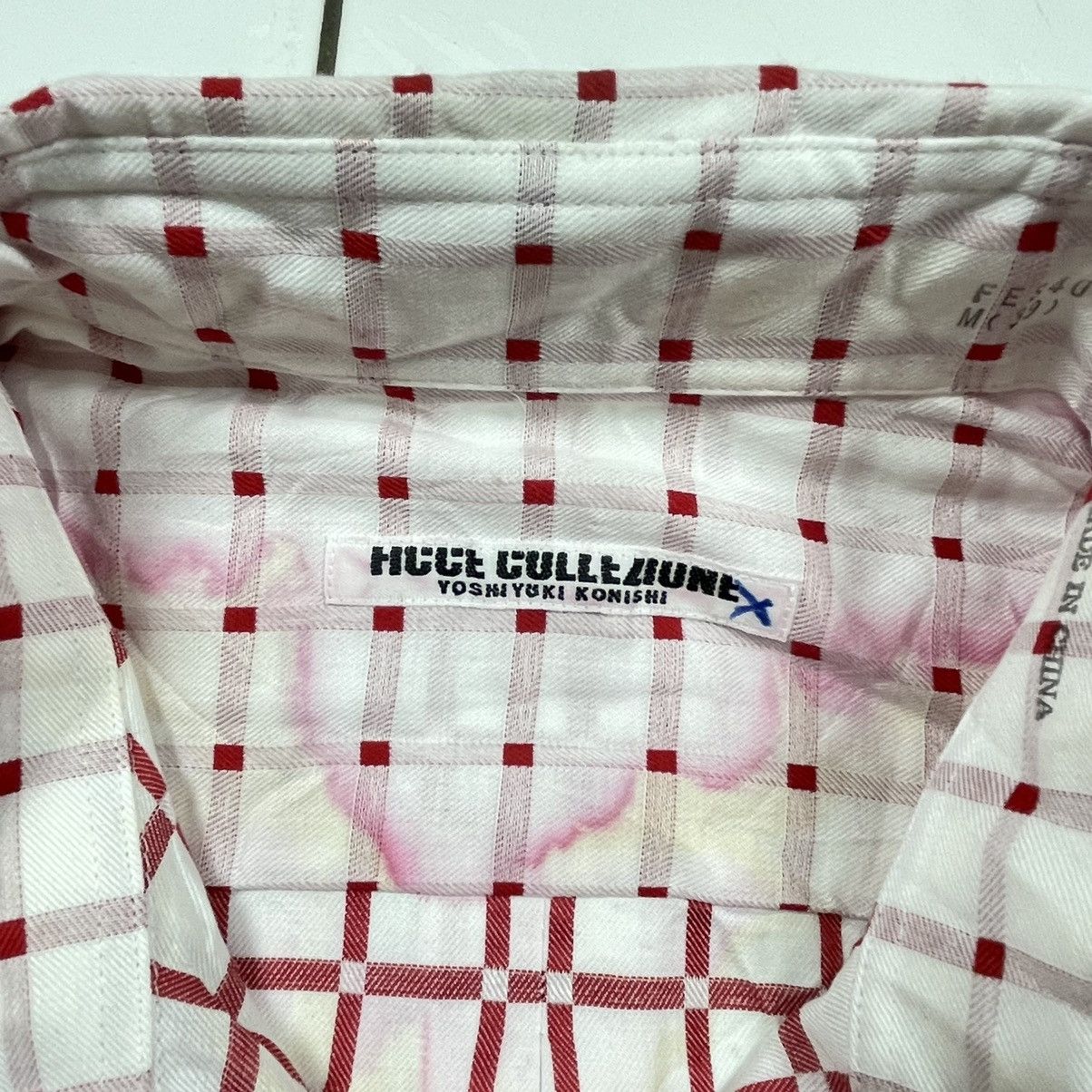 Yoshiyuki Konishi Yoshiyuki Konishi Ficce Collezione Red Checkered 2 Tone Size US L / EU 52-54 / 3 - 12 Thumbnail