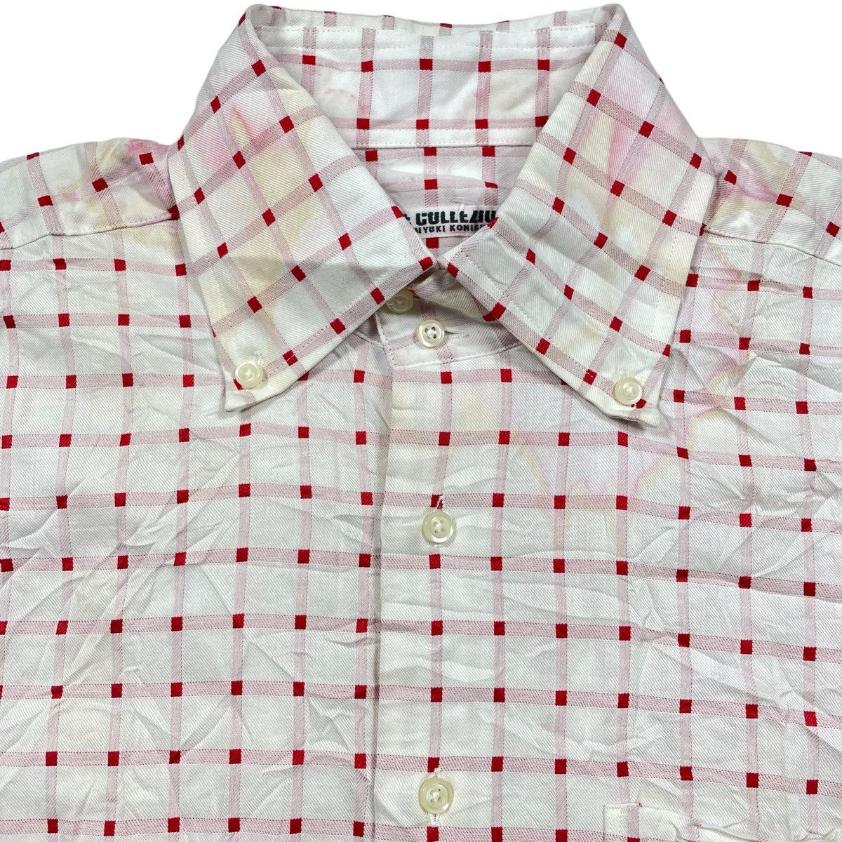 Yoshiyuki Konishi Yoshiyuki Konishi Ficce Collezione Red Checkered 2 Tone Size US L / EU 52-54 / 3 - 1 Thumbnail