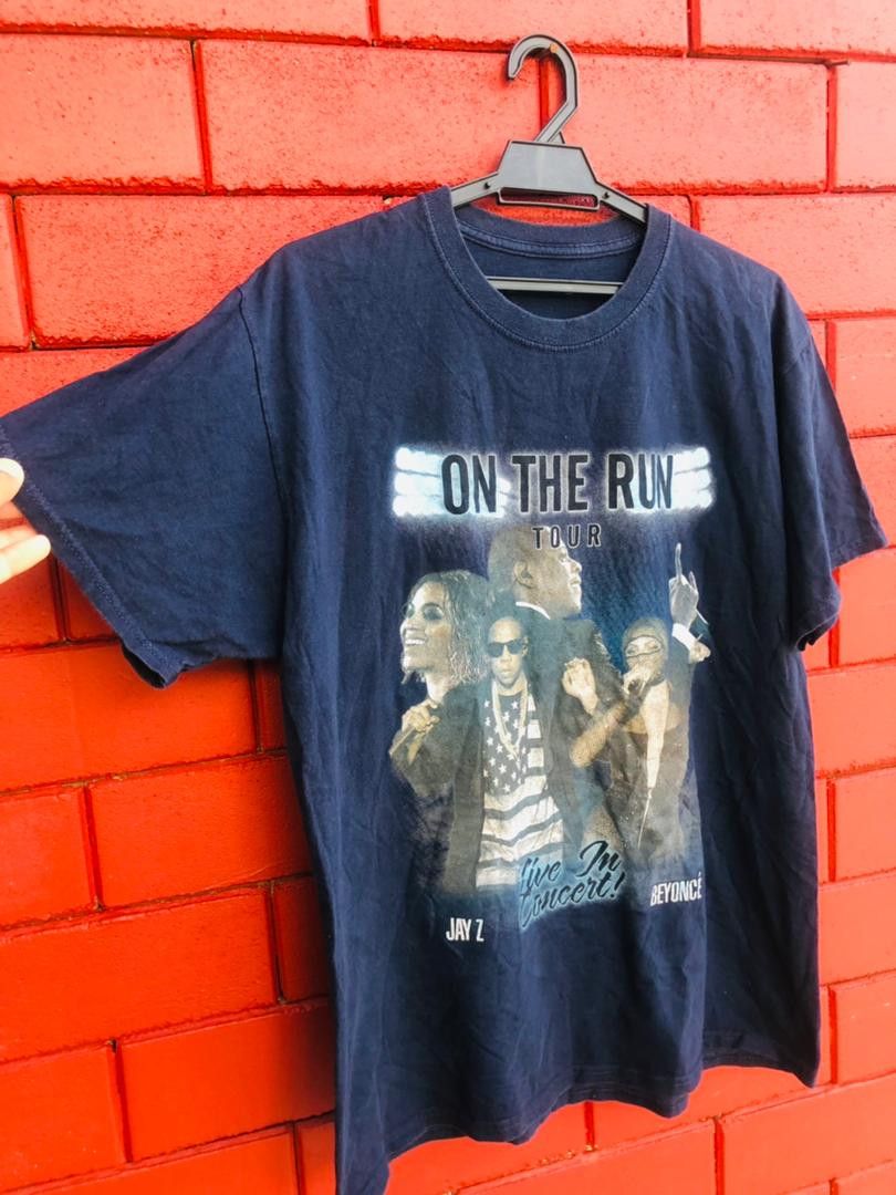 Band Tees Vintage Jay Z Beyonce On The Run Tour Hip Hop Rat Shirt Size US M / EU 48-50 / 2 - 4 Thumbnail
