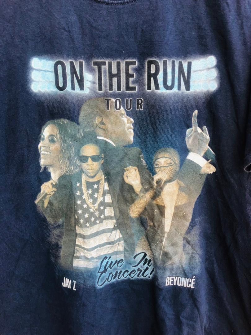 Band Tees Vintage Jay Z Beyonce On The Run Tour Hip Hop Rat Shirt Size US M / EU 48-50 / 2 - 3 Thumbnail