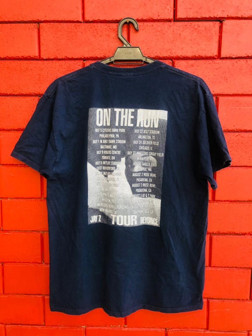 Band Tees Vintage Jay Z Beyonce On The Run Tour Hip Hop Rat Shirt Size US M / EU 48-50 / 2 - 2 Thumbnail