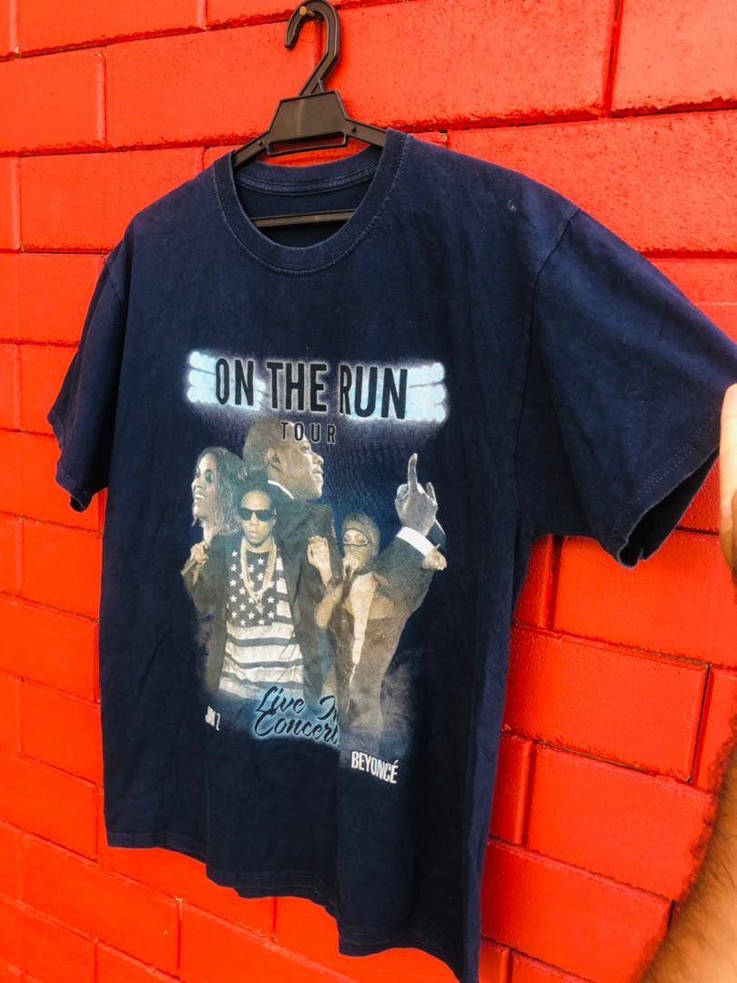 Band Tees Vintage Jay Z Beyonce On The Run Tour Hip Hop Rat Shirt Size US M / EU 48-50 / 2 - 5 Thumbnail