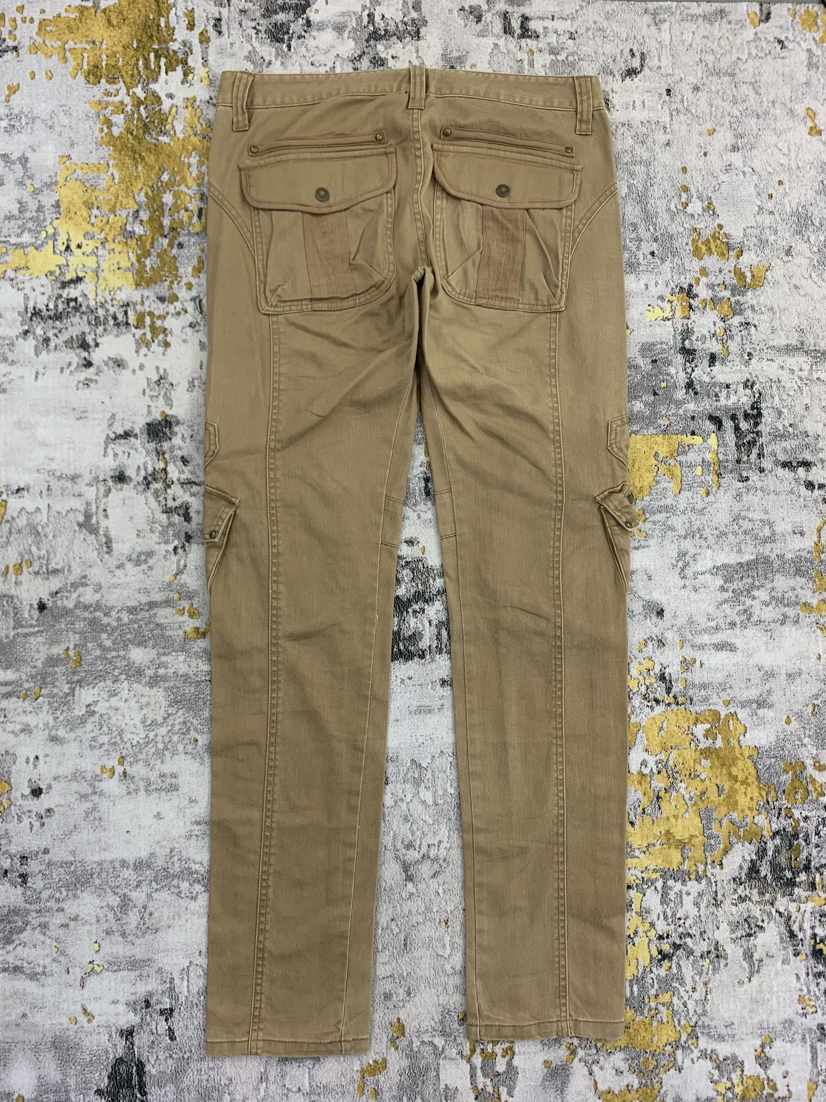 Japanese Brand Twenty Works Khaki Cargo Pants Multi Pocket Size US 34 / EU 50 - 3 Thumbnail