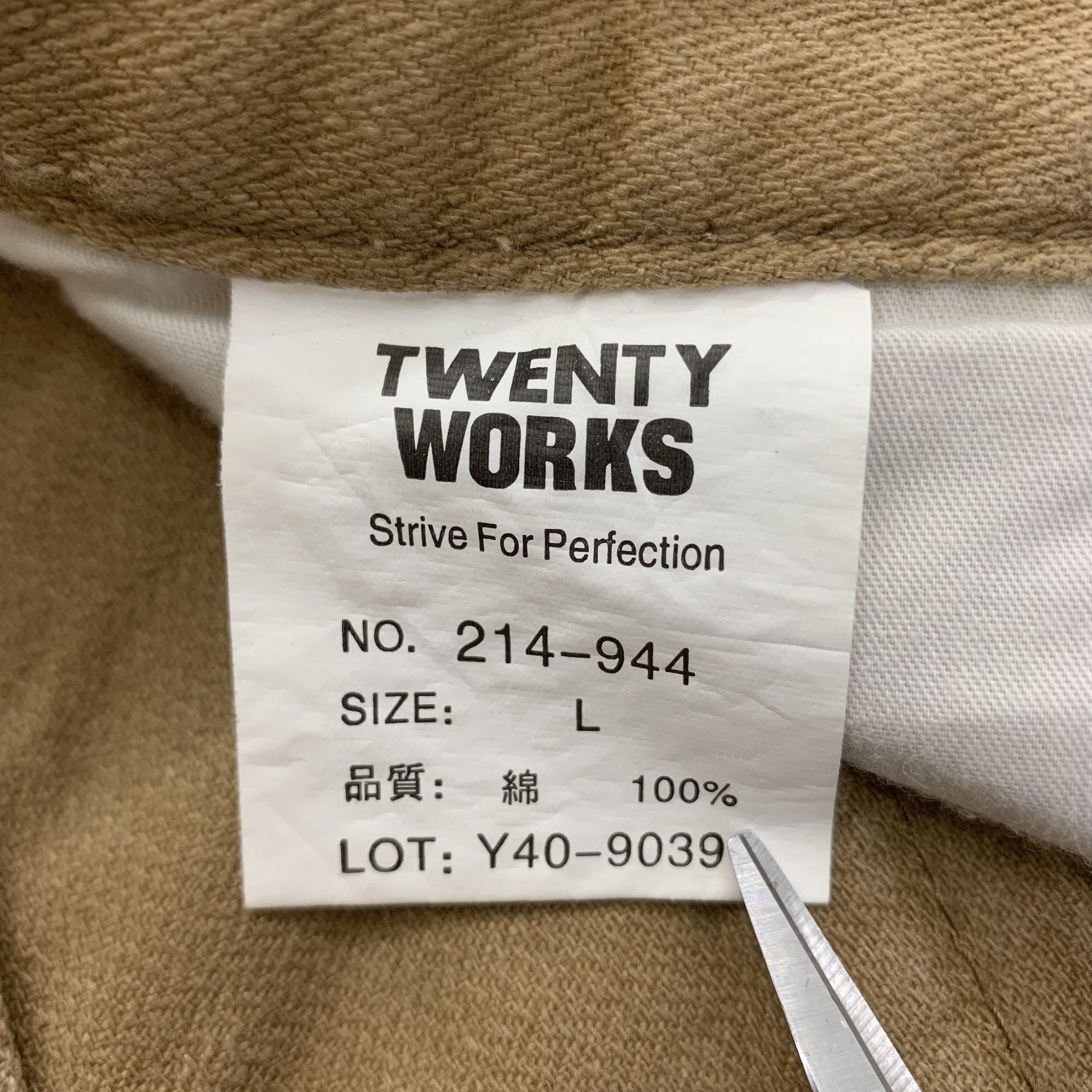 Japanese Brand Twenty Works Khaki Cargo Pants Multi Pocket Size US 34 / EU 50 - 10 Thumbnail