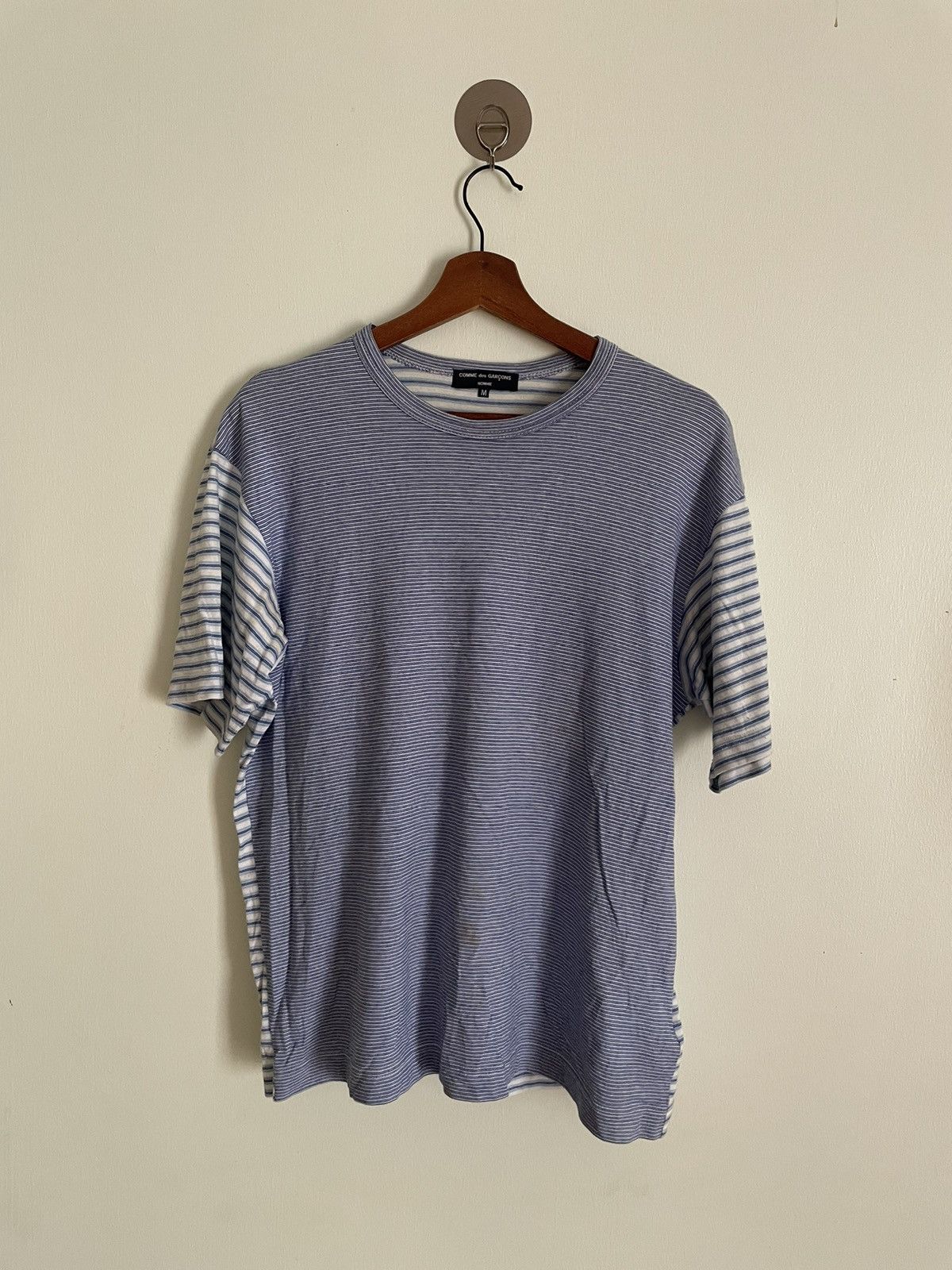 Comme des Garcons Homme Comme des Garcons Homme Striped Short-Sleeve Tshirt Size US M / EU 48-50 / 2 - 1 Thumbnail