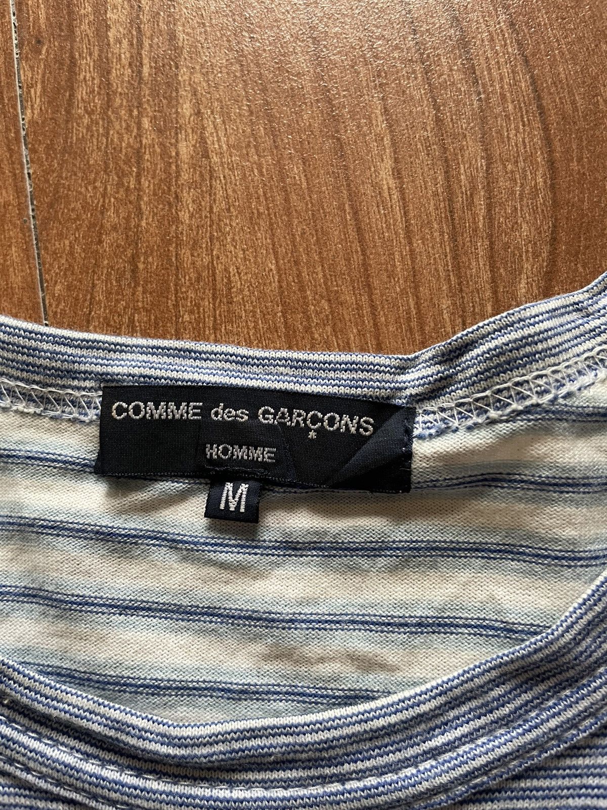 Comme des Garcons Homme Comme des Garcons Homme Striped Short-Sleeve Tshirt Size US M / EU 48-50 / 2 - 4 Thumbnail