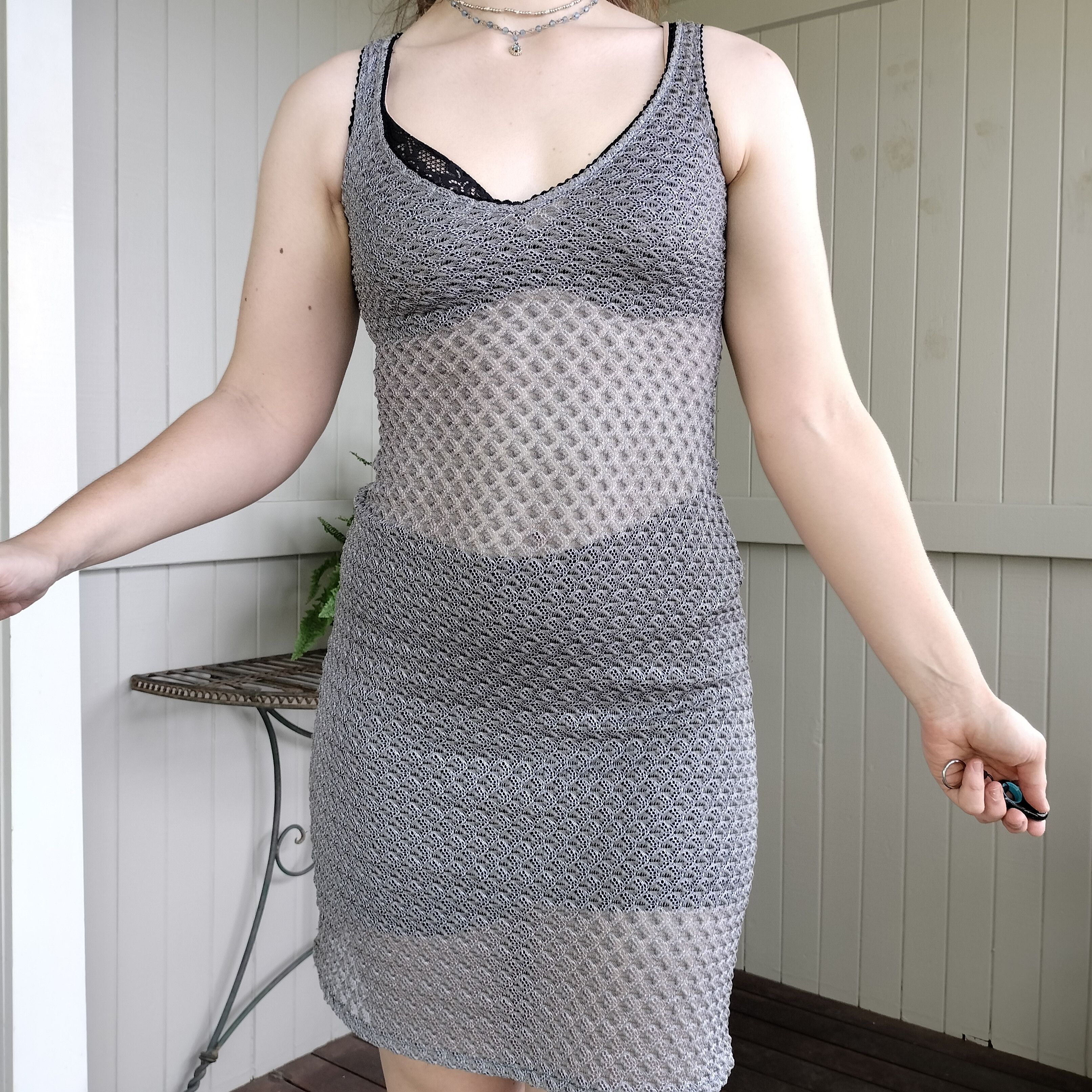 Vintage Museum sydney vintage 90s y2k Slip Mini Knit dress Size ONE SIZE - 2 Thumbnail