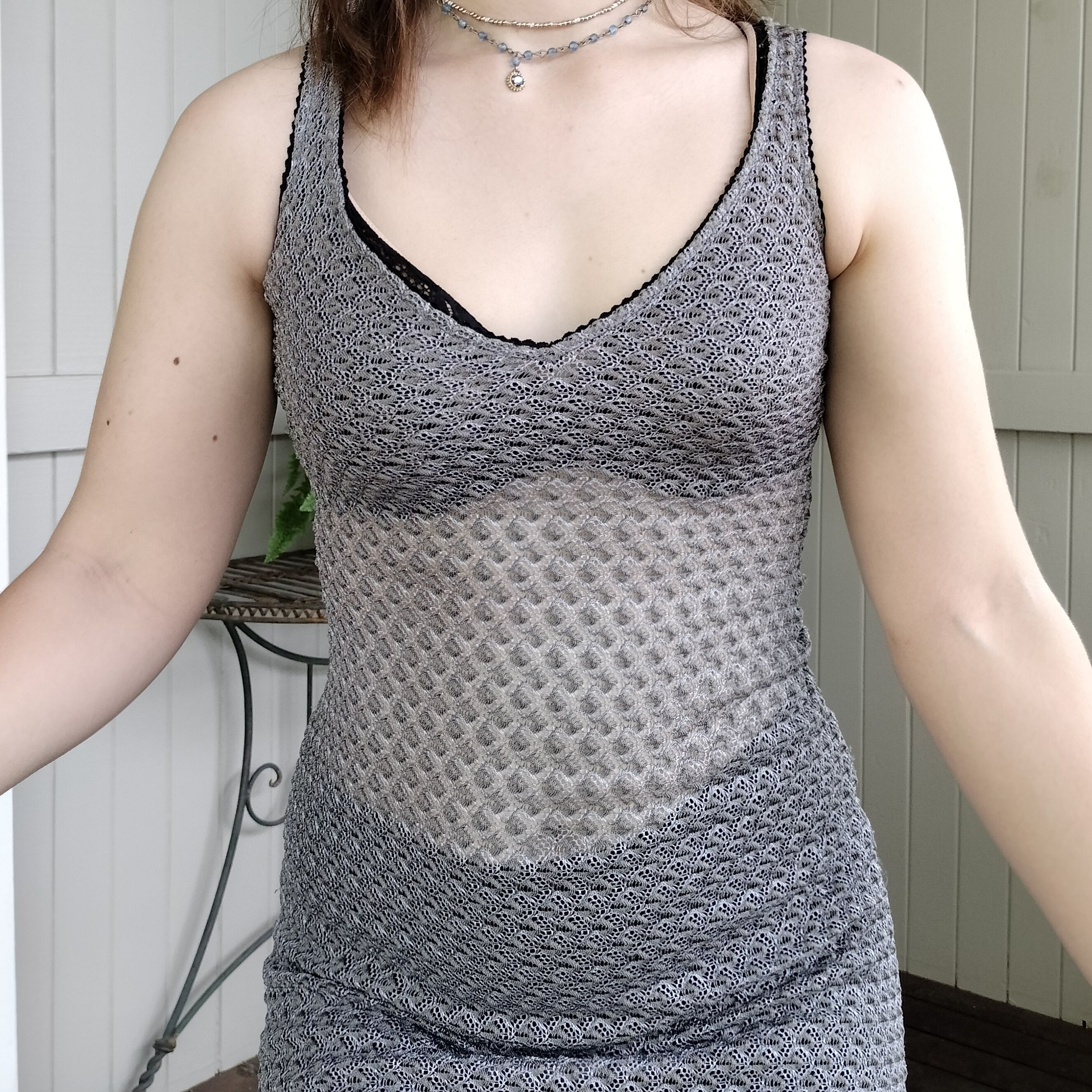 Vintage Museum sydney vintage 90s y2k Slip Mini Knit dress Size ONE SIZE - 5 Thumbnail