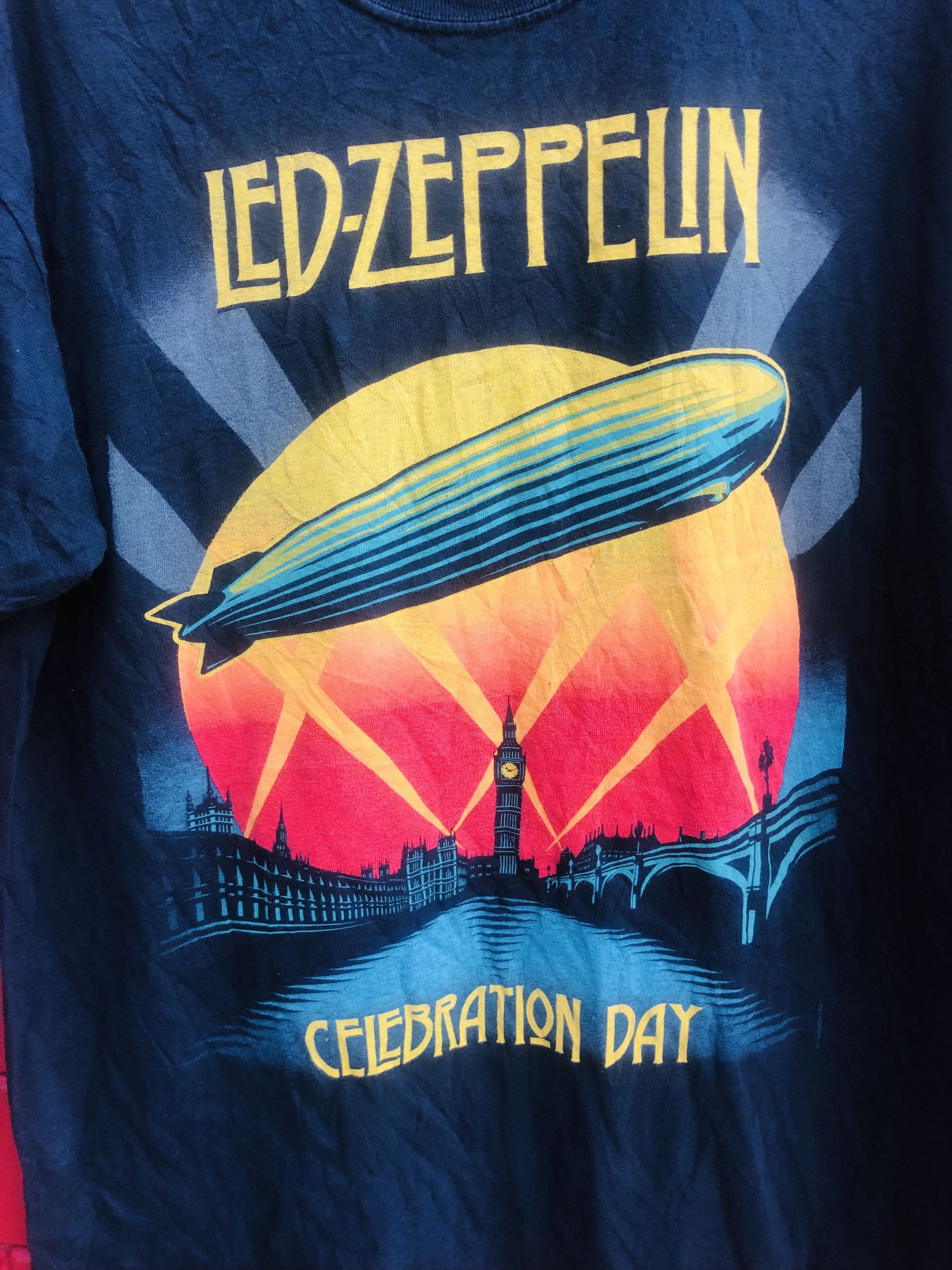 Band Tees × Vintage Vintage Led Zeppelin Band Music Streetwear Fashion Style Size US L / EU 52-54 / 3 - 3 Thumbnail
