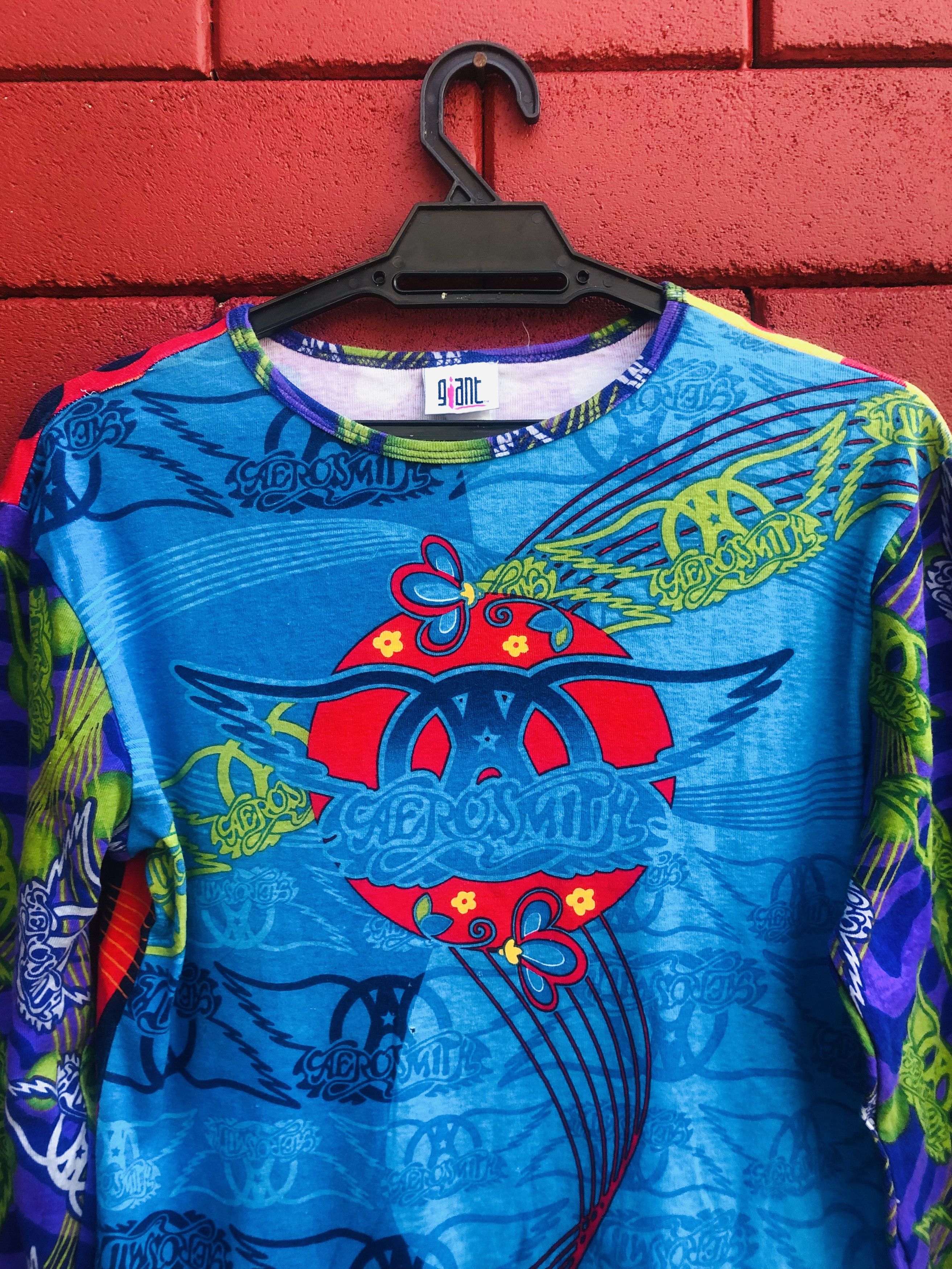 Band Tees Vintage Aerosmith Band Music Streetwear Fashion Style Size US S / EU 44-46 / 1 - 3 Thumbnail
