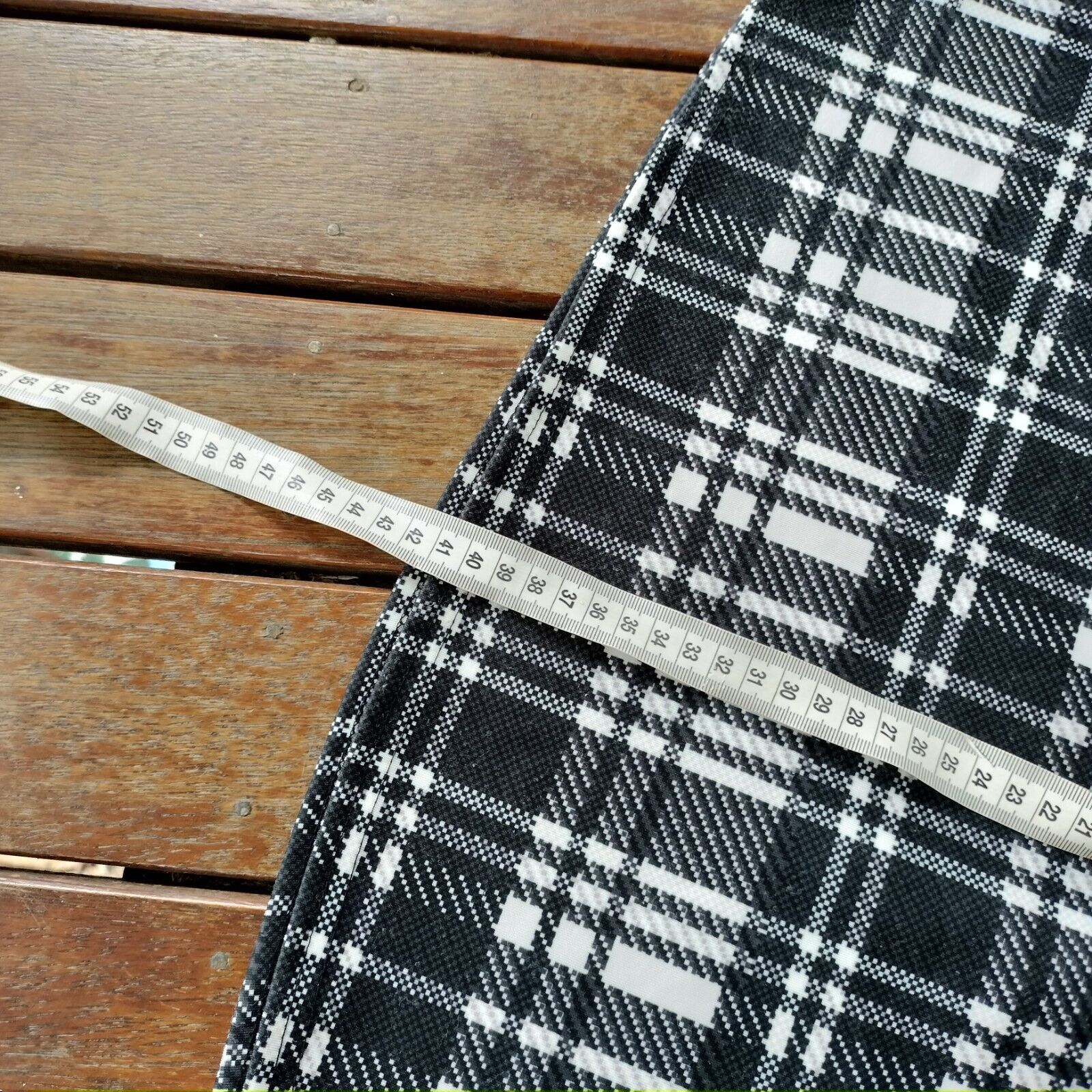 Boohoo Boohoo Size 12 Skirt Black White High Waist Mini Plaid Check Size 30" / US 8 / IT 44 - 8 Thumbnail