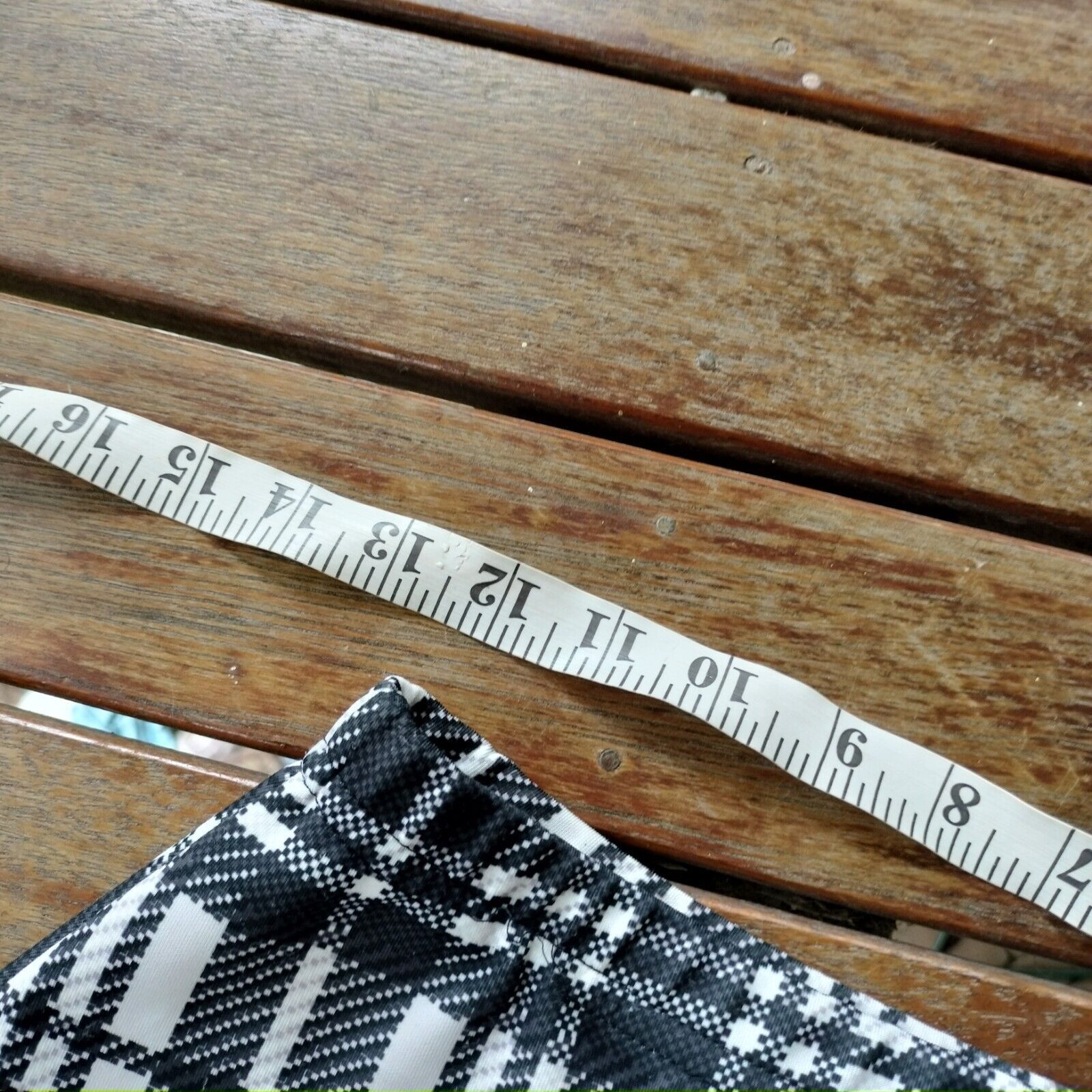 Boohoo Boohoo Size 12 Skirt Black White High Waist Mini Plaid Check Size 30" / US 8 / IT 44 - 7 Thumbnail
