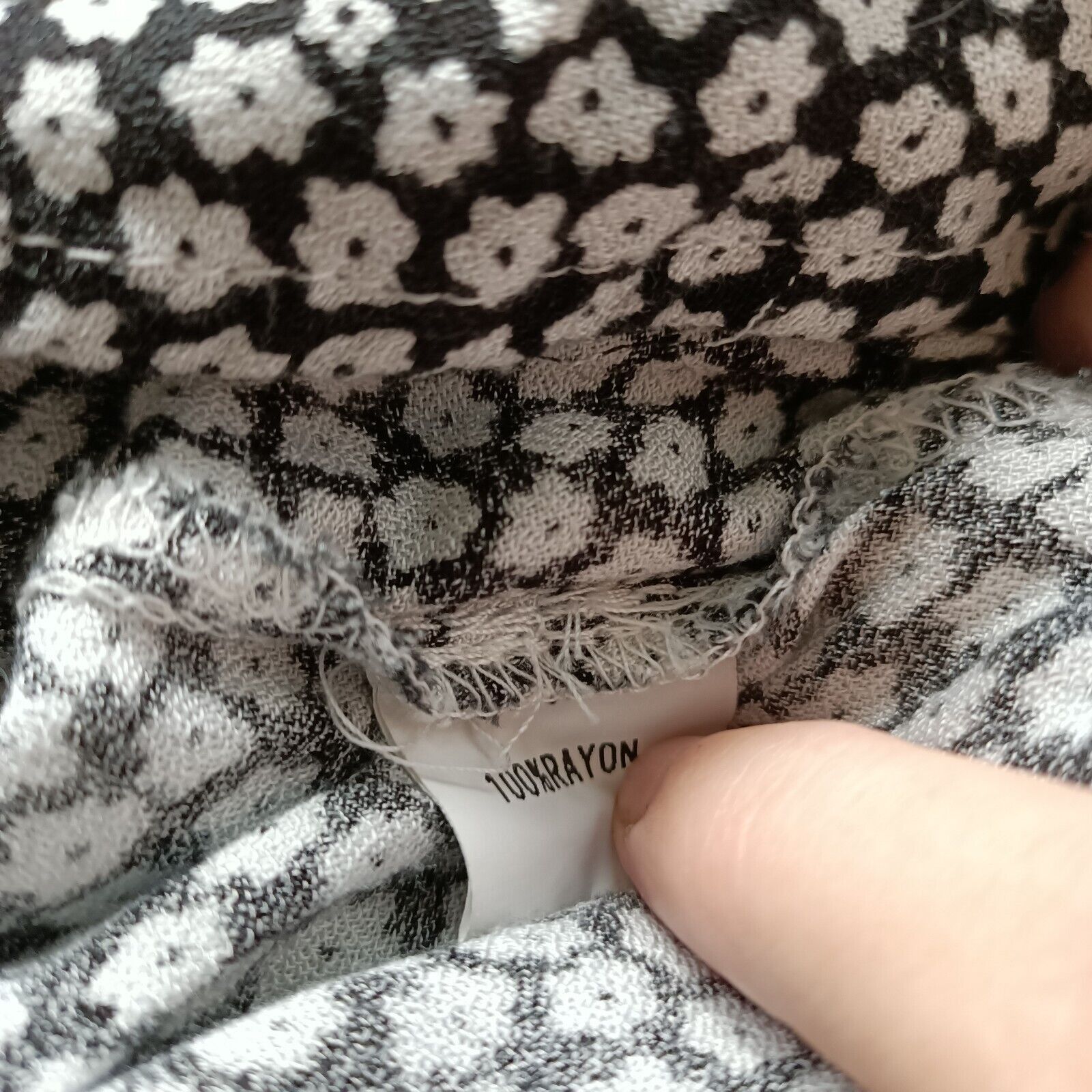Other Slide Show Size 10 Dress Black White Floral Milkmaid Size M / US 6-8 / IT 42-44 - 6 Thumbnail