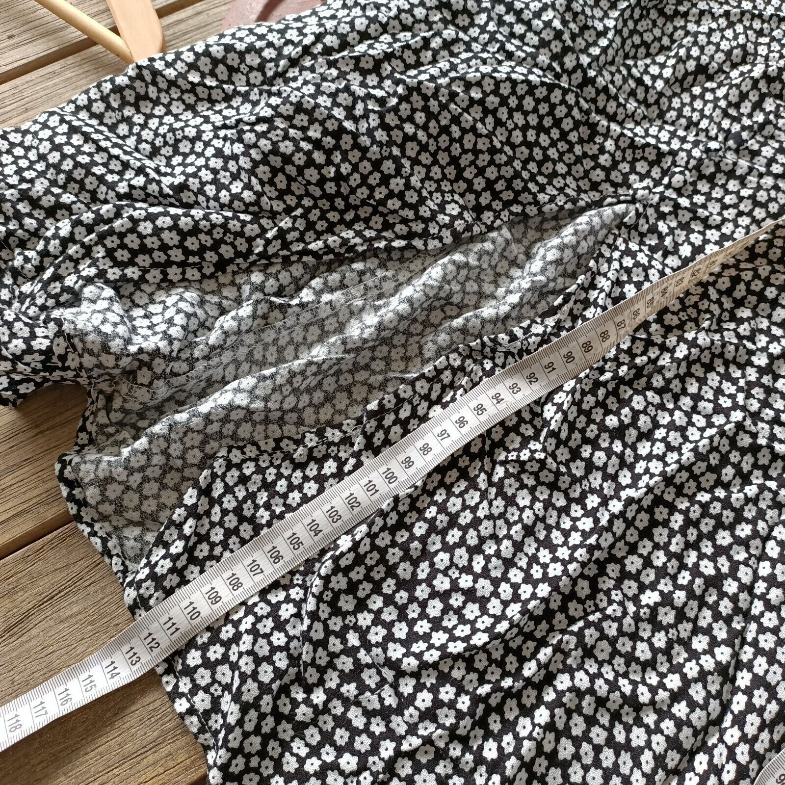 Other Slide Show Size 10 Dress Black White Floral Milkmaid Size M / US 6-8 / IT 42-44 - 12 Thumbnail