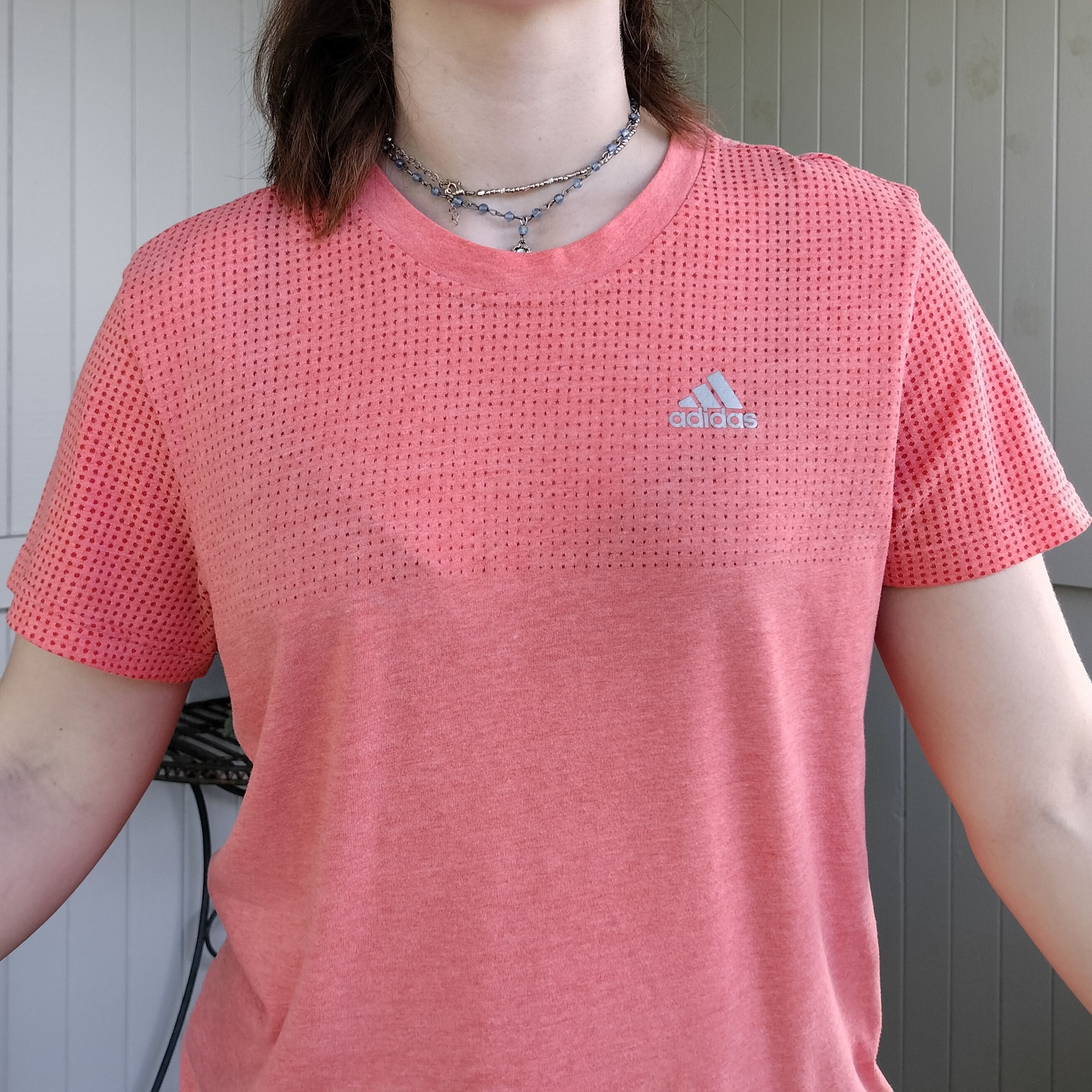 Adidas Adidas orange climacool aeroknit short sleeve t shirt Size L / US 10 / IT 46 - 4 Thumbnail