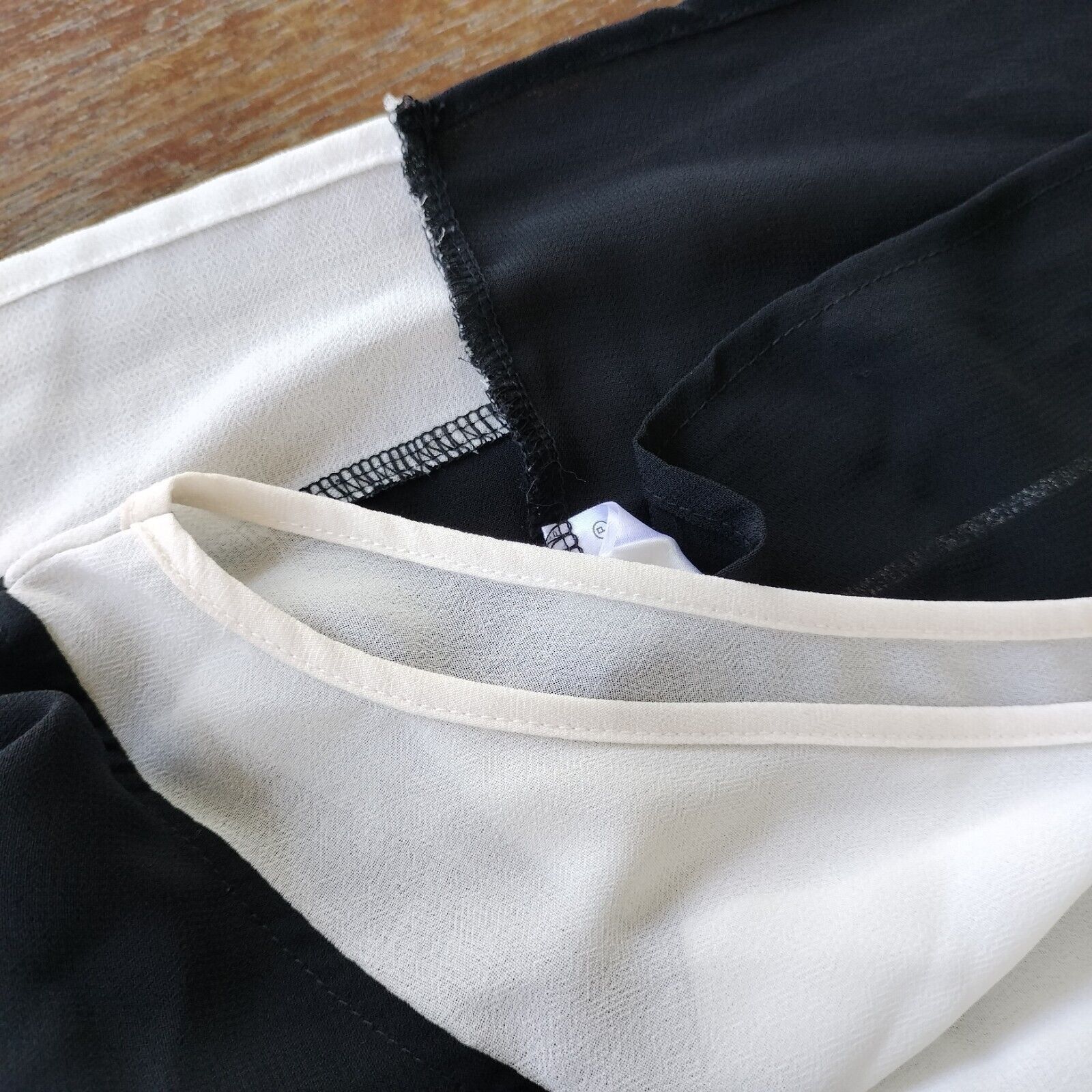 Designer × French Connection French Connection Size L 14 Singlet Top Black White Contrast Size L / US 10 / IT 46 - 7 Thumbnail