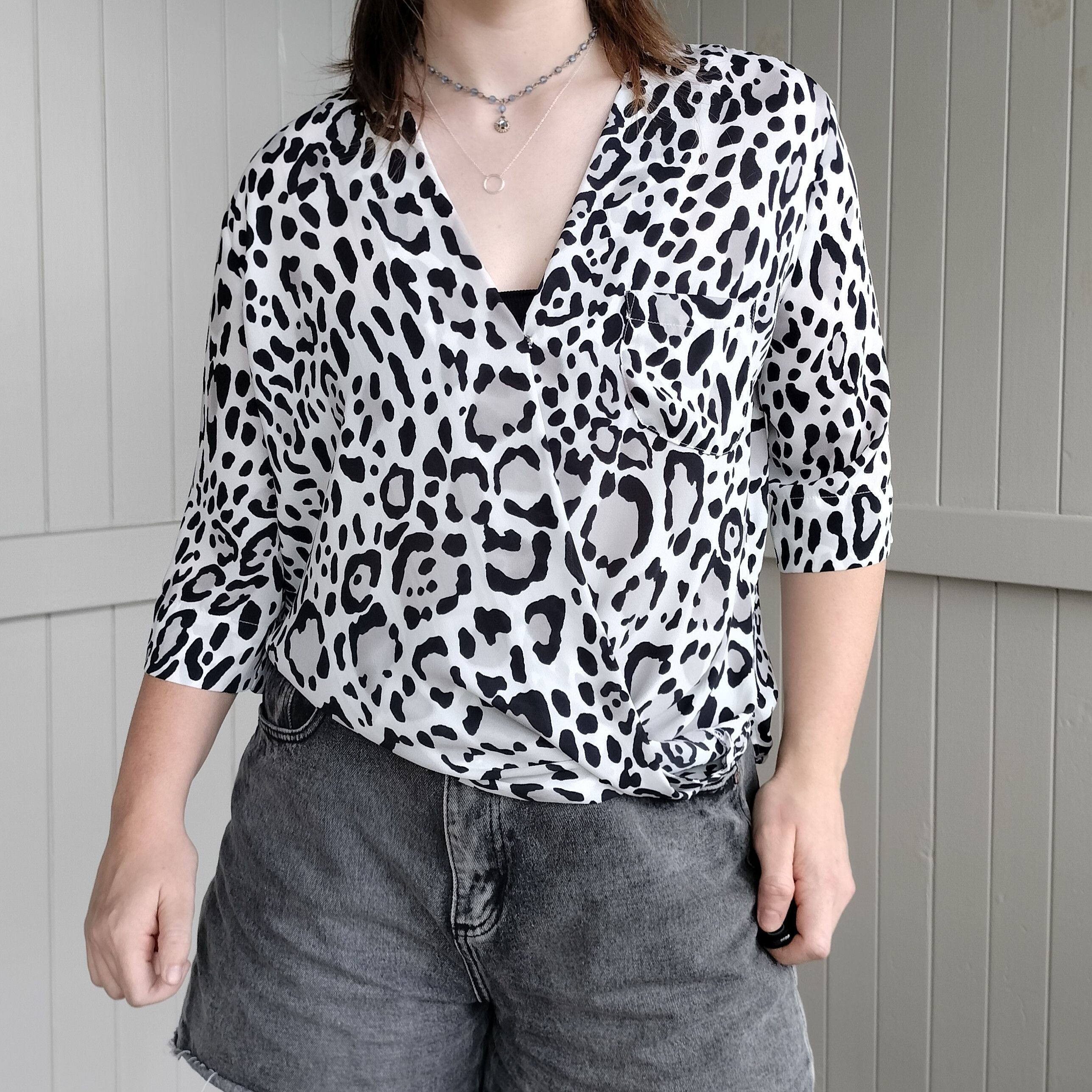 Topshop Topshop Size 10 Animal Print Blouse Top Size M / US 6-8 / IT 42-44 - 3 Thumbnail