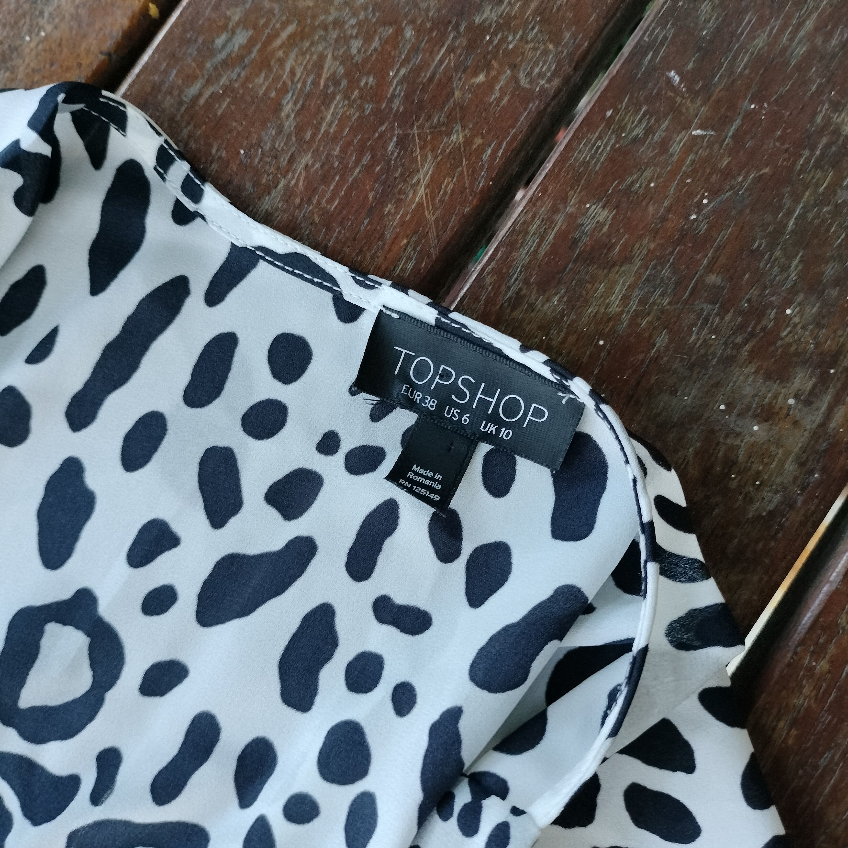 Topshop Topshop Size 10 Animal Print Blouse Top Size M / US 6-8 / IT 42-44 - 6 Thumbnail