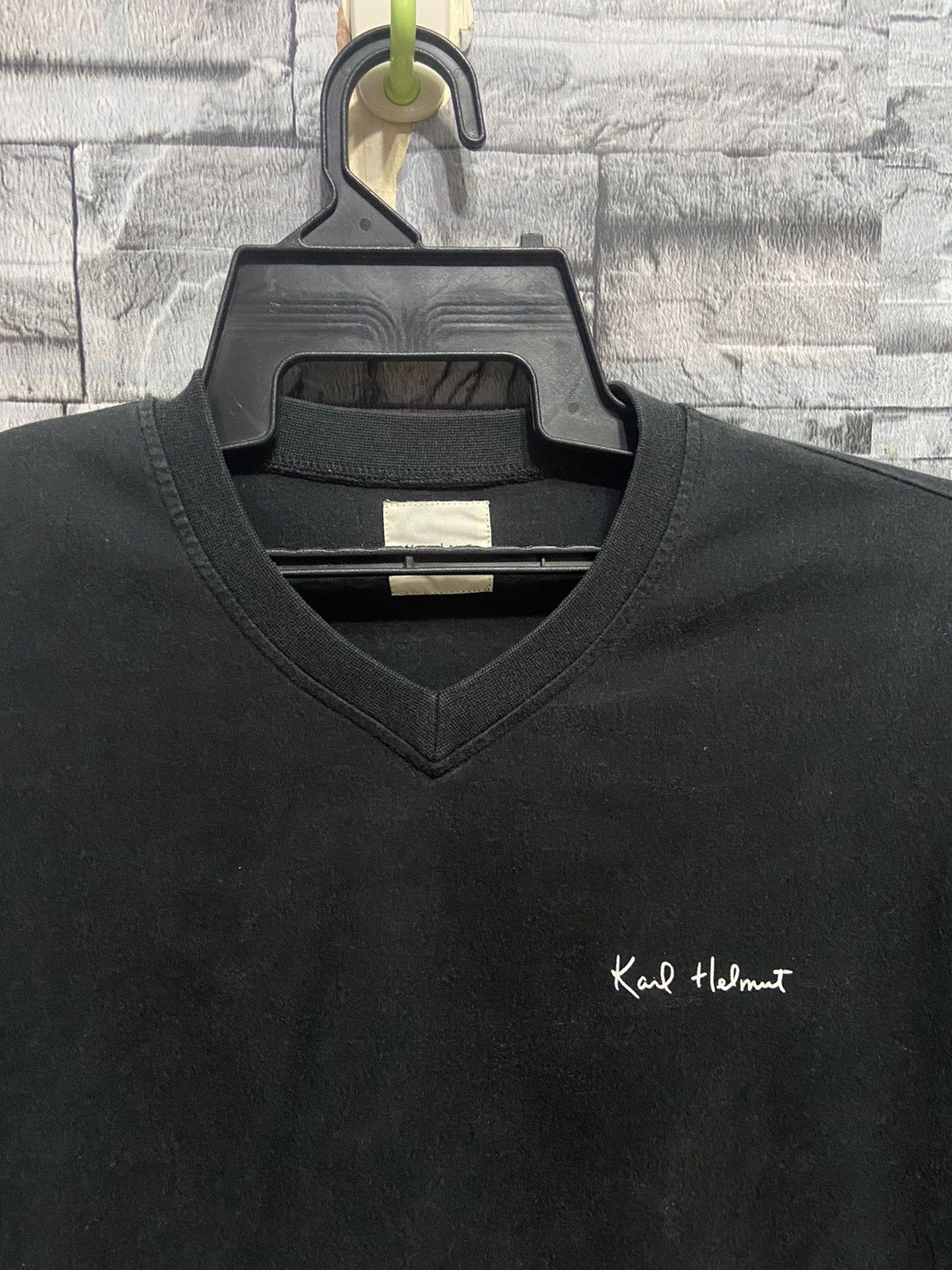Japanese Brand Vintage Karl Helmut t shirt spell out small design fit M Size US M / EU 48-50 / 2 - 2 Thumbnail