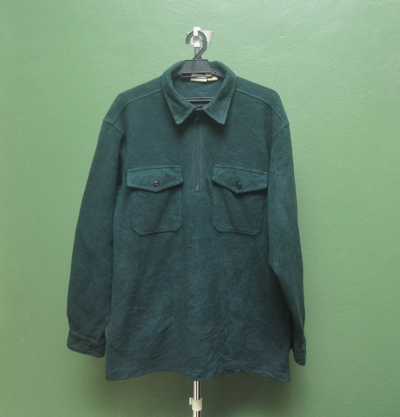L.L. Bean × Vintage Rare Vintage 90s L.L. Bean Fleece Sweatshirt / Embroidered Size US L / EU 52-54 / 3 - 1 Thumbnail