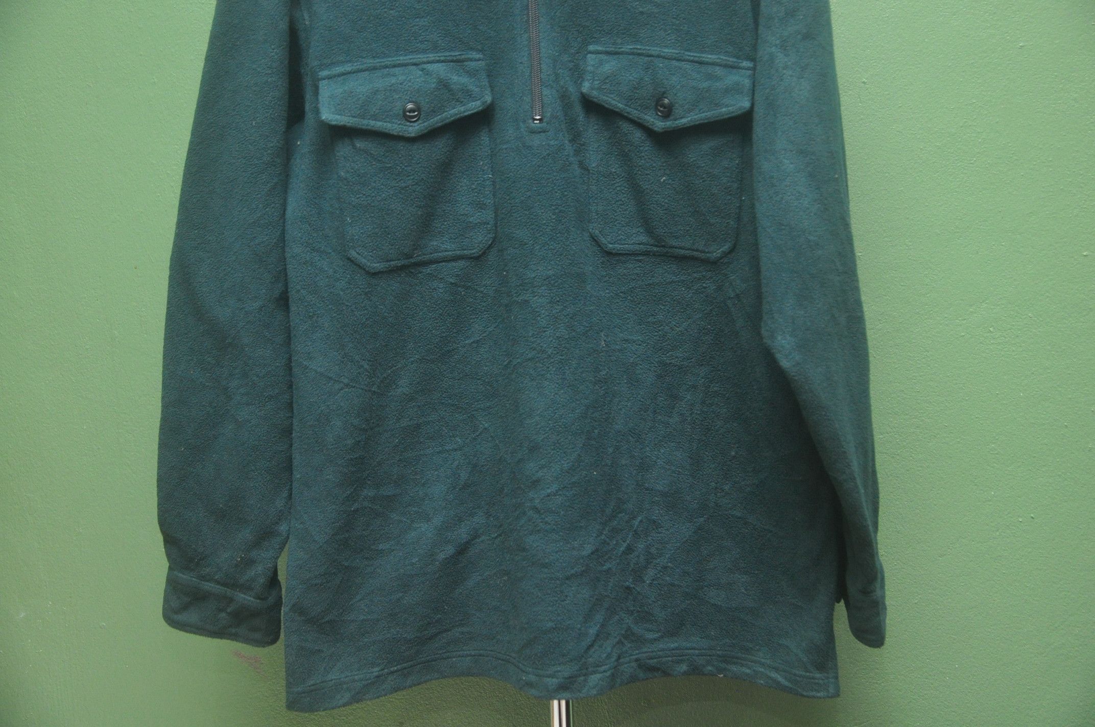 L.L. Bean × Vintage Rare Vintage 90s L.L. Bean Fleece Sweatshirt / Embroidered Size US L / EU 52-54 / 3 - 4 Thumbnail