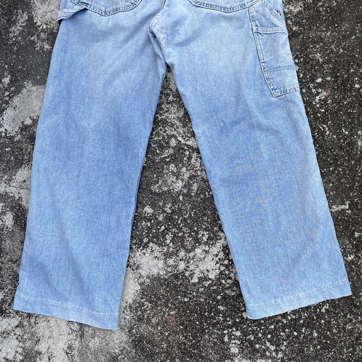 Lee Vintage Lee Workwear Distressed Denim Jeans Size US 31 - 10 Thumbnail
