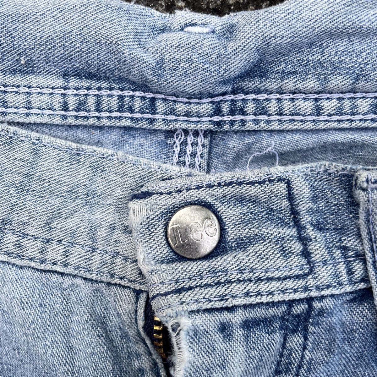 Lee Vintage Lee Workwear Distressed Denim Jeans Size US 31 - 5 Thumbnail