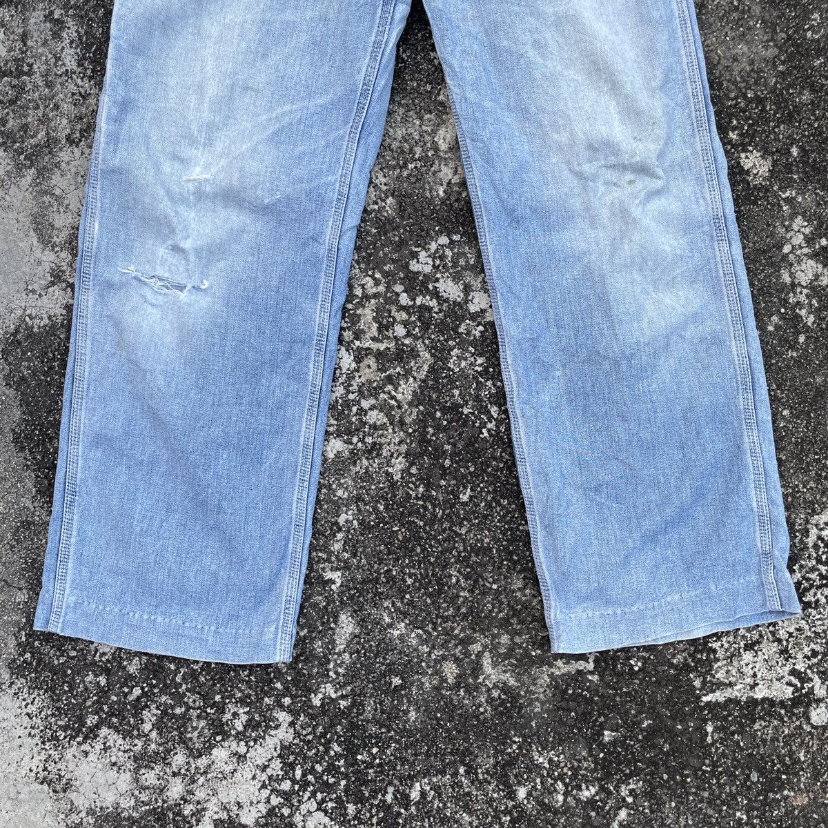 Lee Vintage Lee Workwear Distressed Denim Jeans Size US 31 - 4 Thumbnail