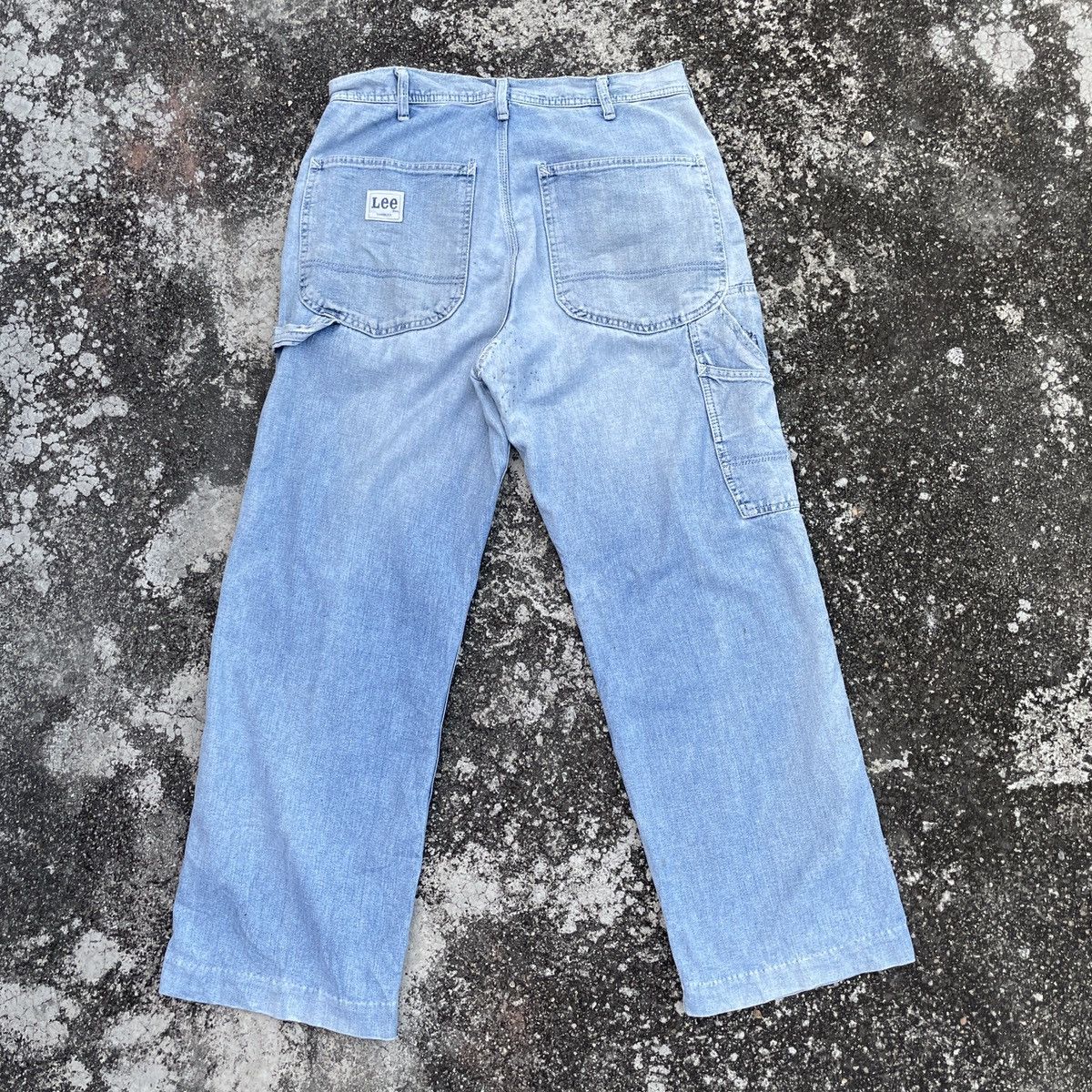 Lee Vintage Lee Workwear Distressed Denim Jeans Size US 31 - 7 Thumbnail