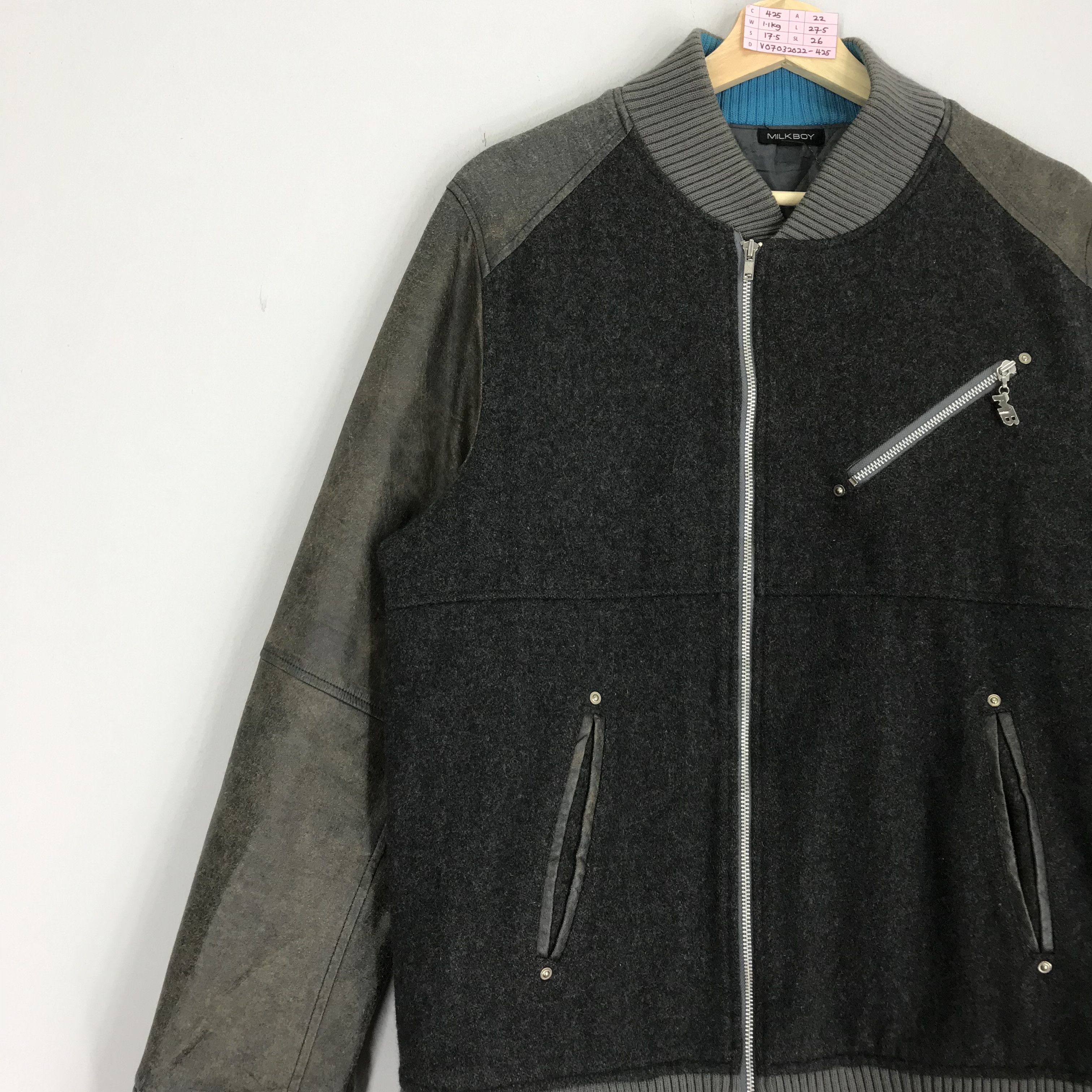 Beauty Beast Japanese Brand Milkboy Stylish Punk Rock Wool Jacket Size US M / EU 48-50 / 2 - 3 Thumbnail