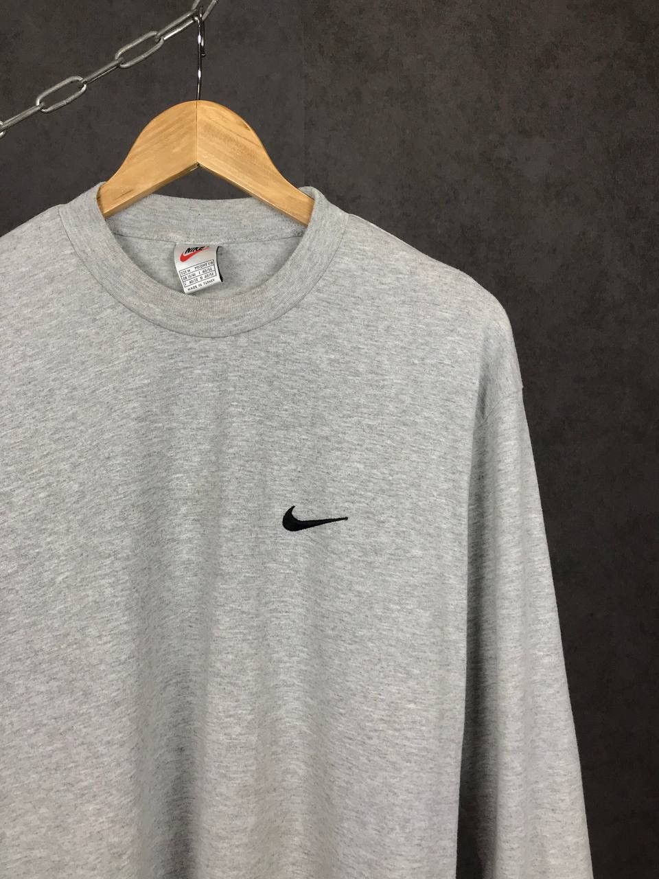 Nike × Vintage Nike swoosh streetwear vintage sweatshirt Size US M / EU 48-50 / 2 - 2 Thumbnail