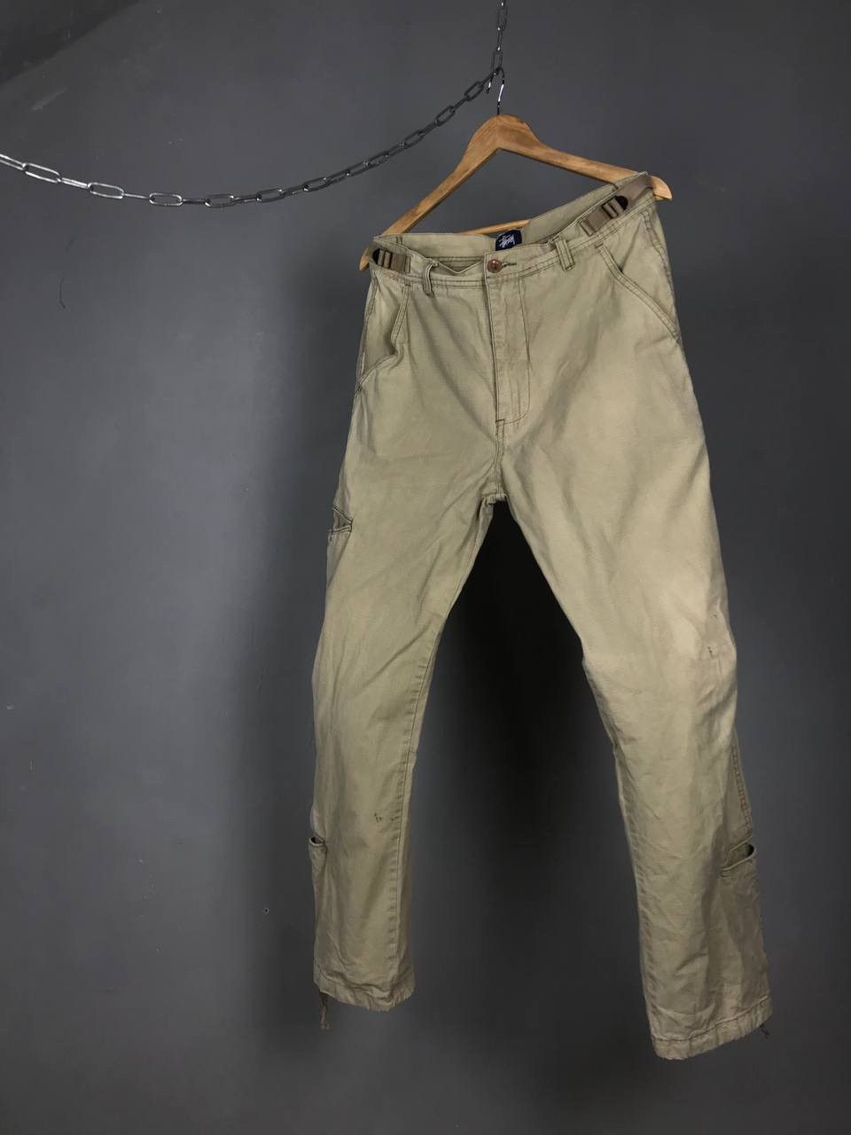 Stussy Stussy vintage streetwear multi pocket pants Size US 33 - 1 Thumbnail