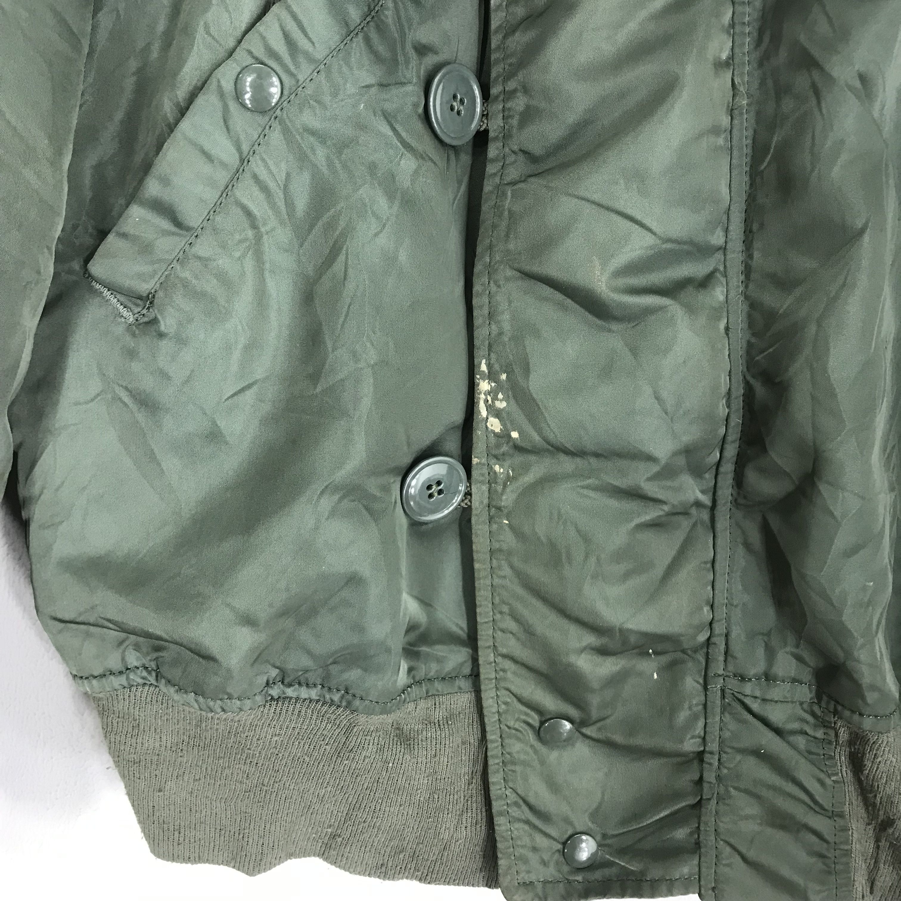 Alpha Industries Vintage 80s Alpha Industries Flying Bomber Jacket Fur Zipper Size US M / EU 48-50 / 2 - 4 Thumbnail