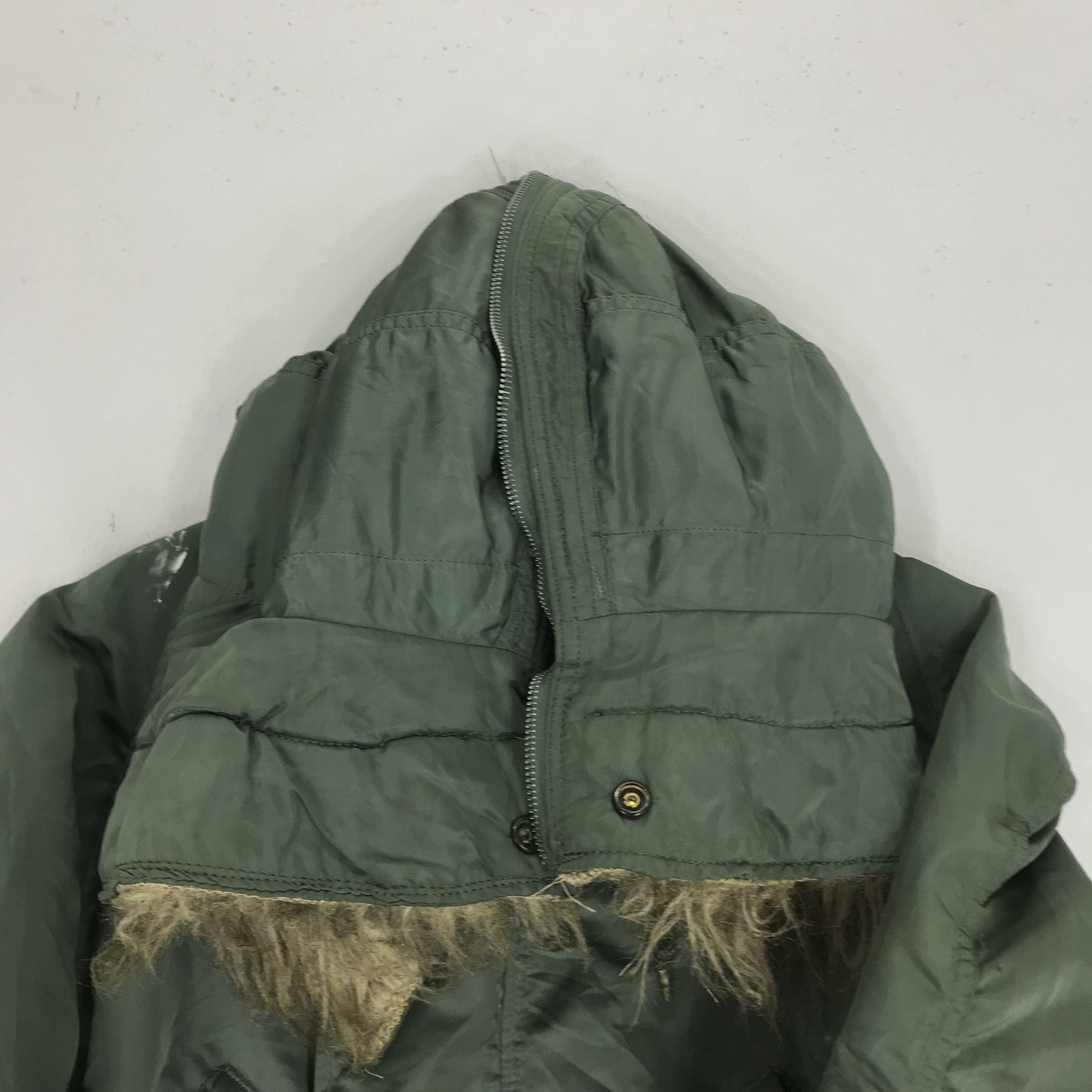 Alpha Industries Vintage 80s Alpha Industries Flying Bomber Jacket Fur Zipper Size US M / EU 48-50 / 2 - 6 Thumbnail