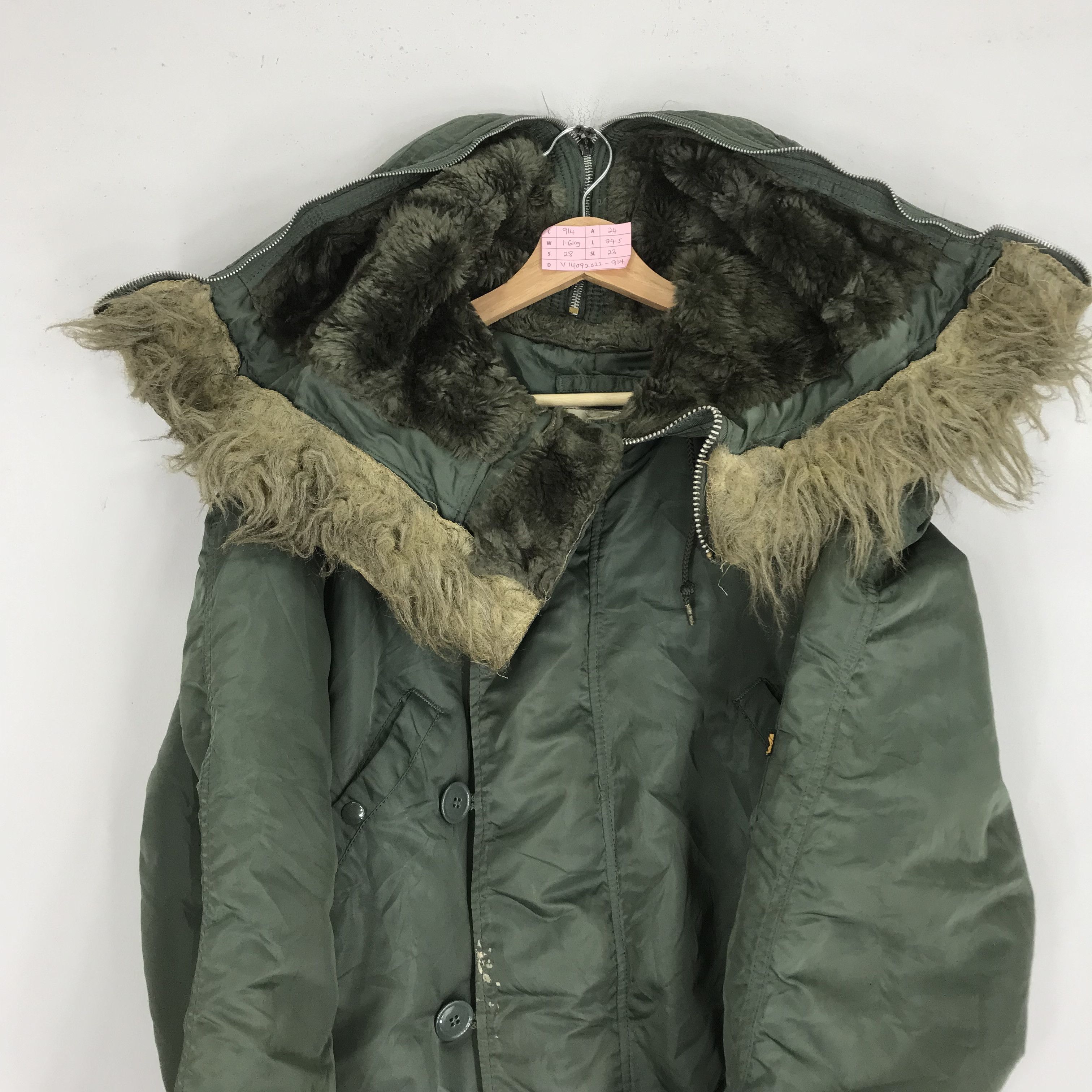 Alpha Industries Vintage 80s Alpha Industries Flying Bomber Jacket Fur Zipper Size US M / EU 48-50 / 2 - 7 Thumbnail