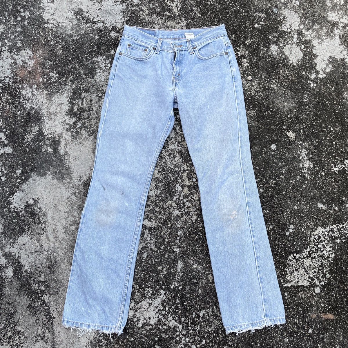 Levi's Vintage Y2K Lot 505 Levis Distressed Denim Jeans Size US 29 - 1 Thumbnail