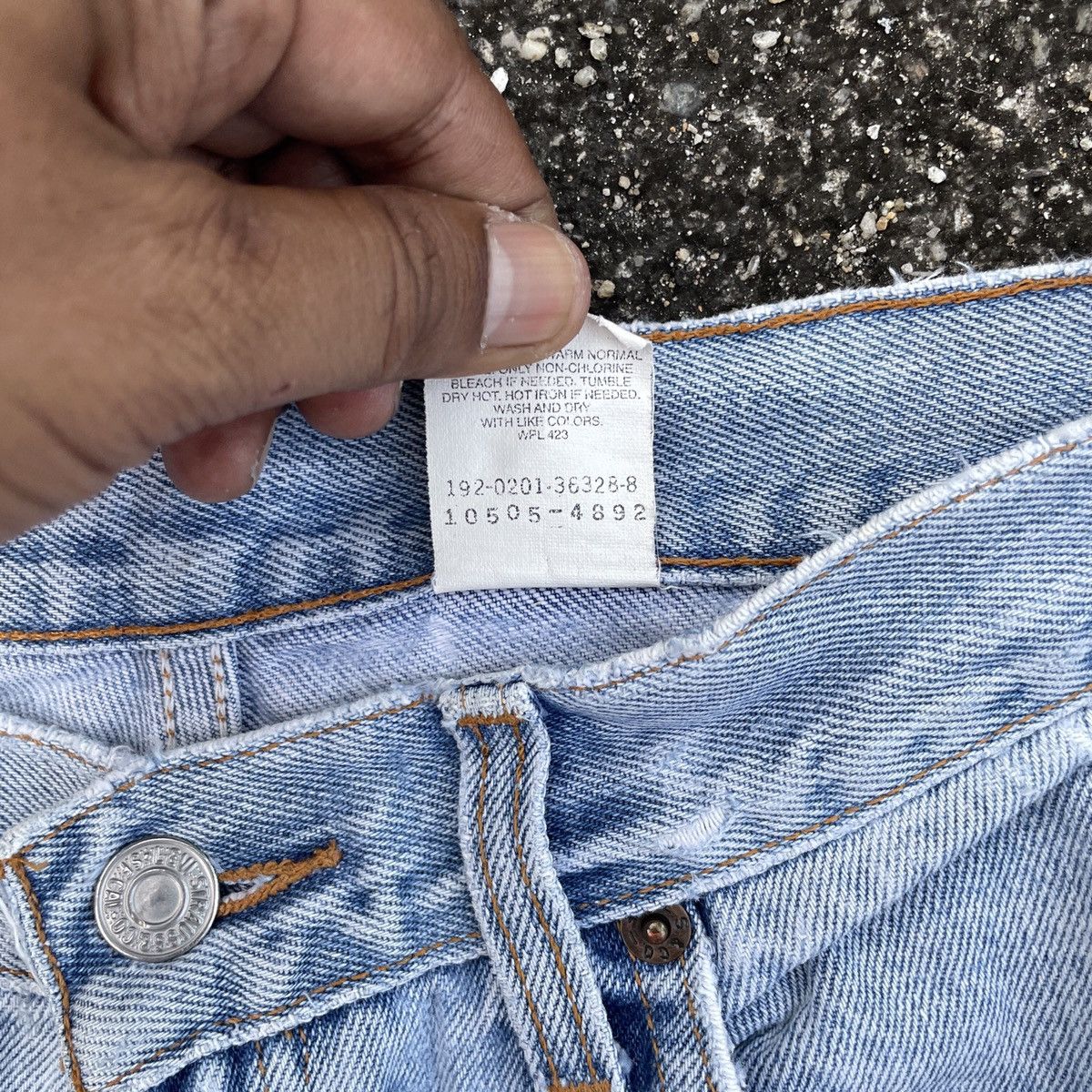 Levi's Vintage Y2K Lot 505 Levis Distressed Denim Jeans Size US 29 - 6 Thumbnail