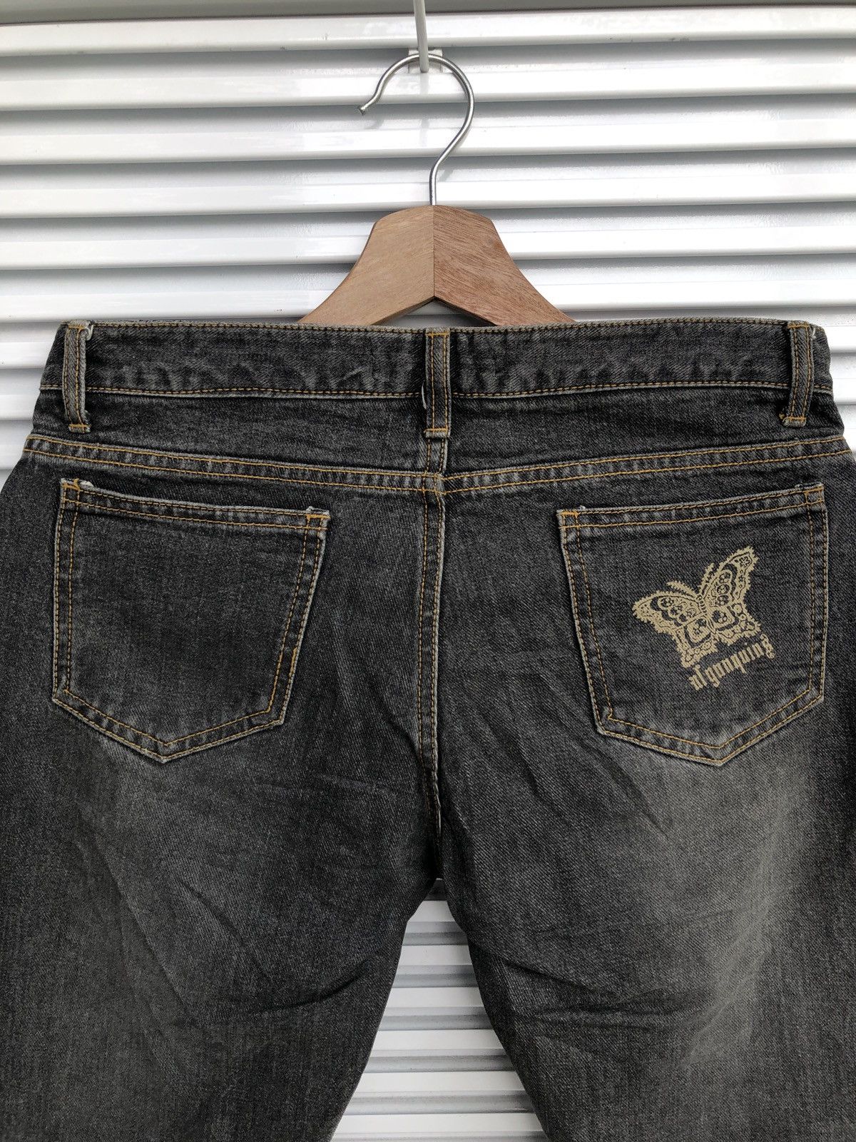 Japanese Brand Vintage Algonquins Butterfly Denim Size US 30 / EU 46 - 4 Thumbnail